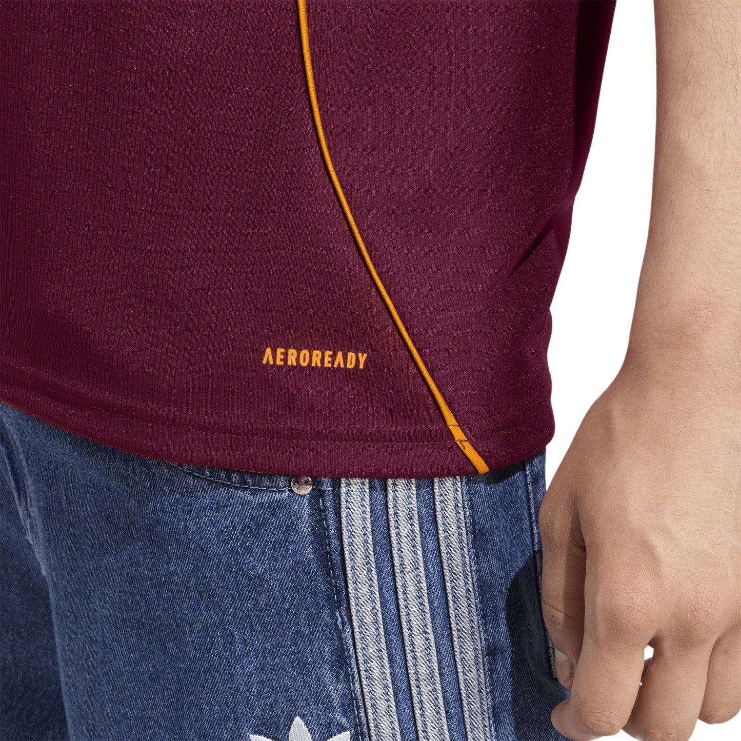 adidas Mens AS Roma Home Soccer Jersey 25 26