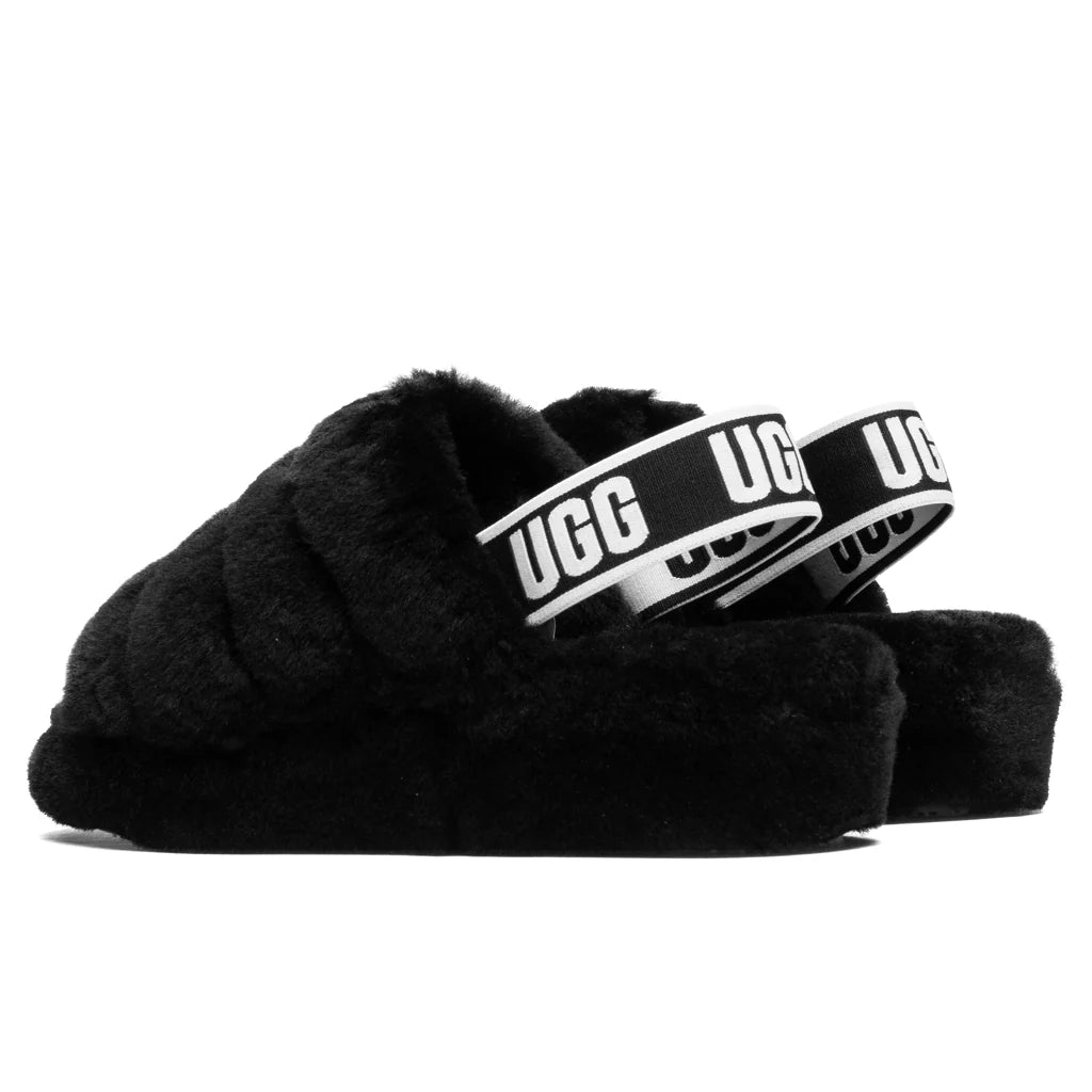 Womens Fluff Yeah Slide Black