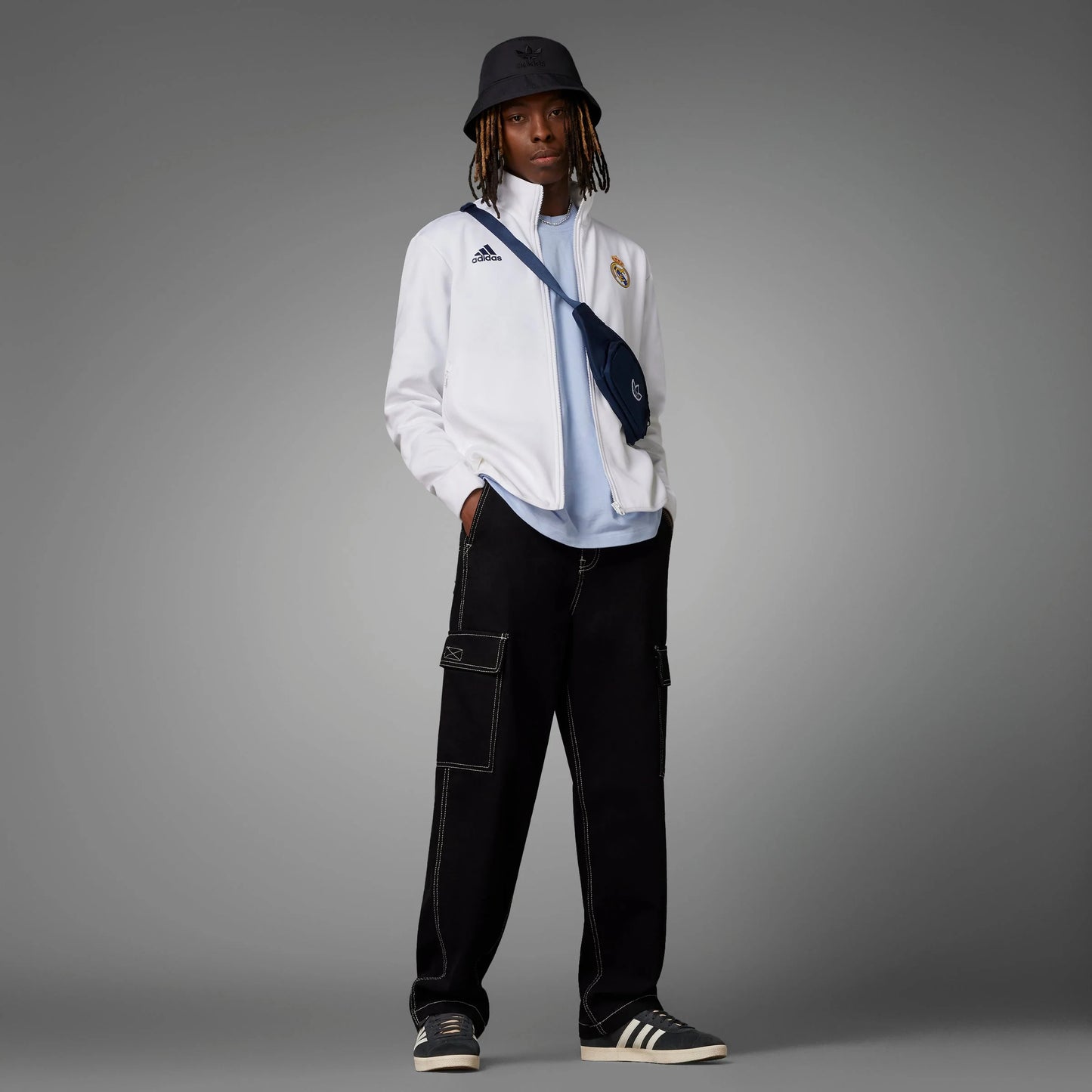 adidas Real Madrid Anthem Jacket White