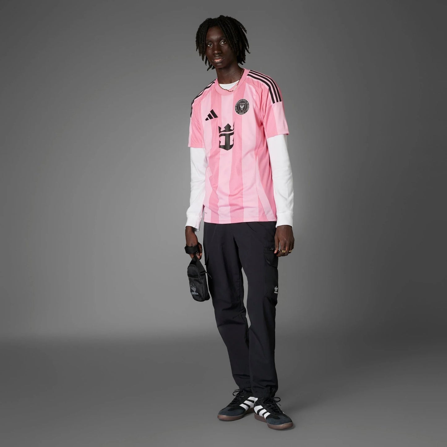 adidas Mens Inter Miami CF Home Jersey 25 26 Pink