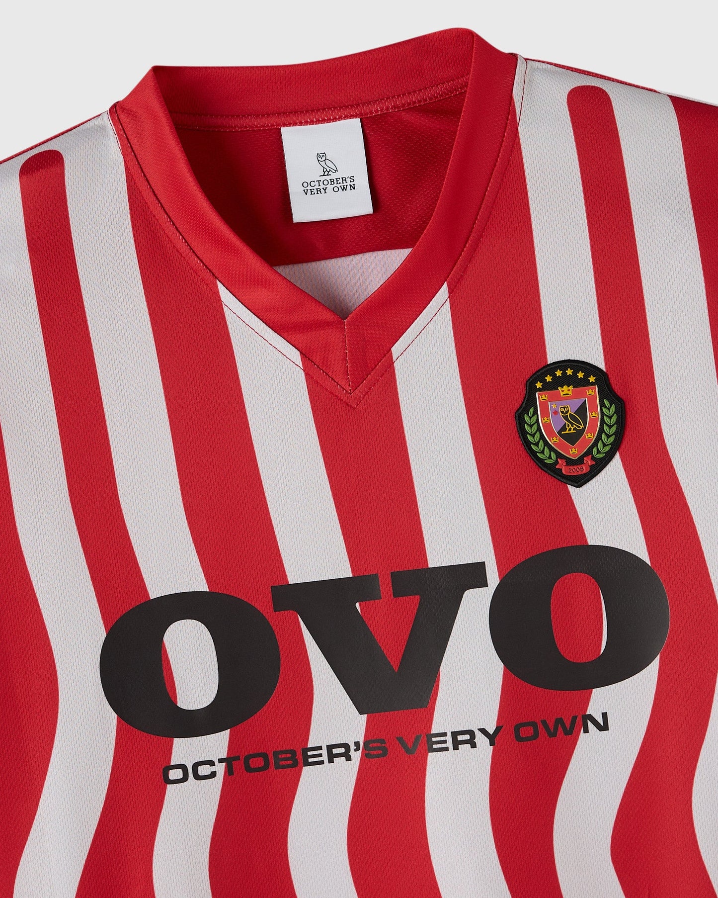 Stripe Soccer Jersey Red