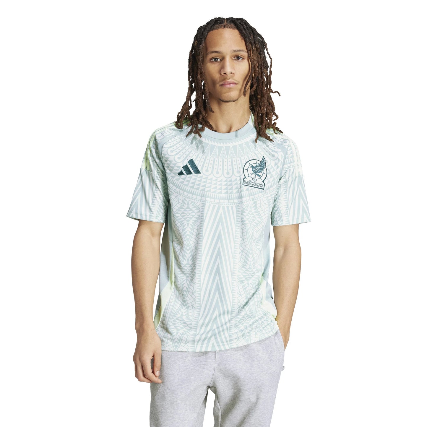 adidas Mexico Away Jersey 2024 Linen Green