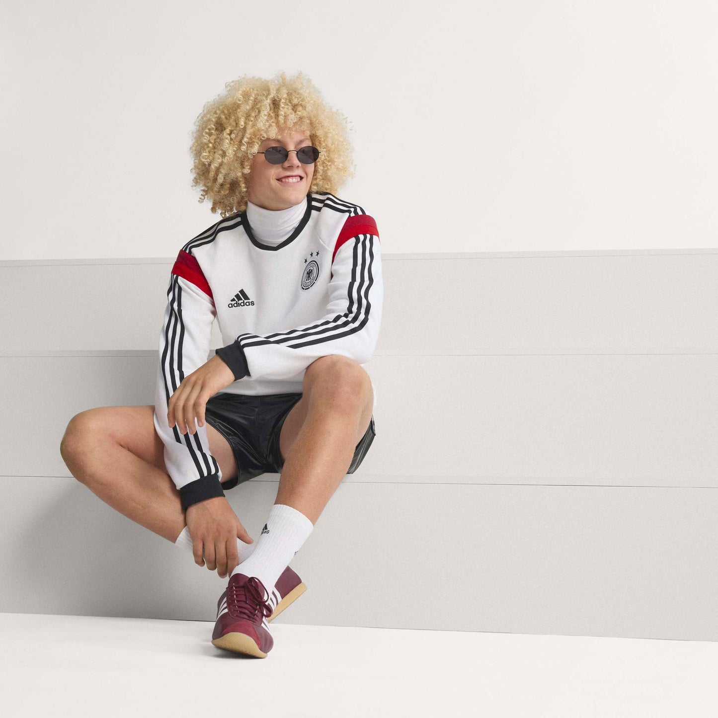 adidas Germany Crew 2014 Mens Soccer Sweatshirt White