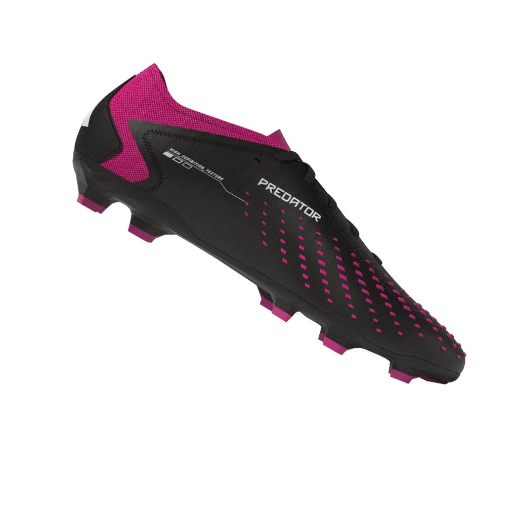 adidas Predator Accuracy3 Low FG Firm Ground Cleats Black White Pink