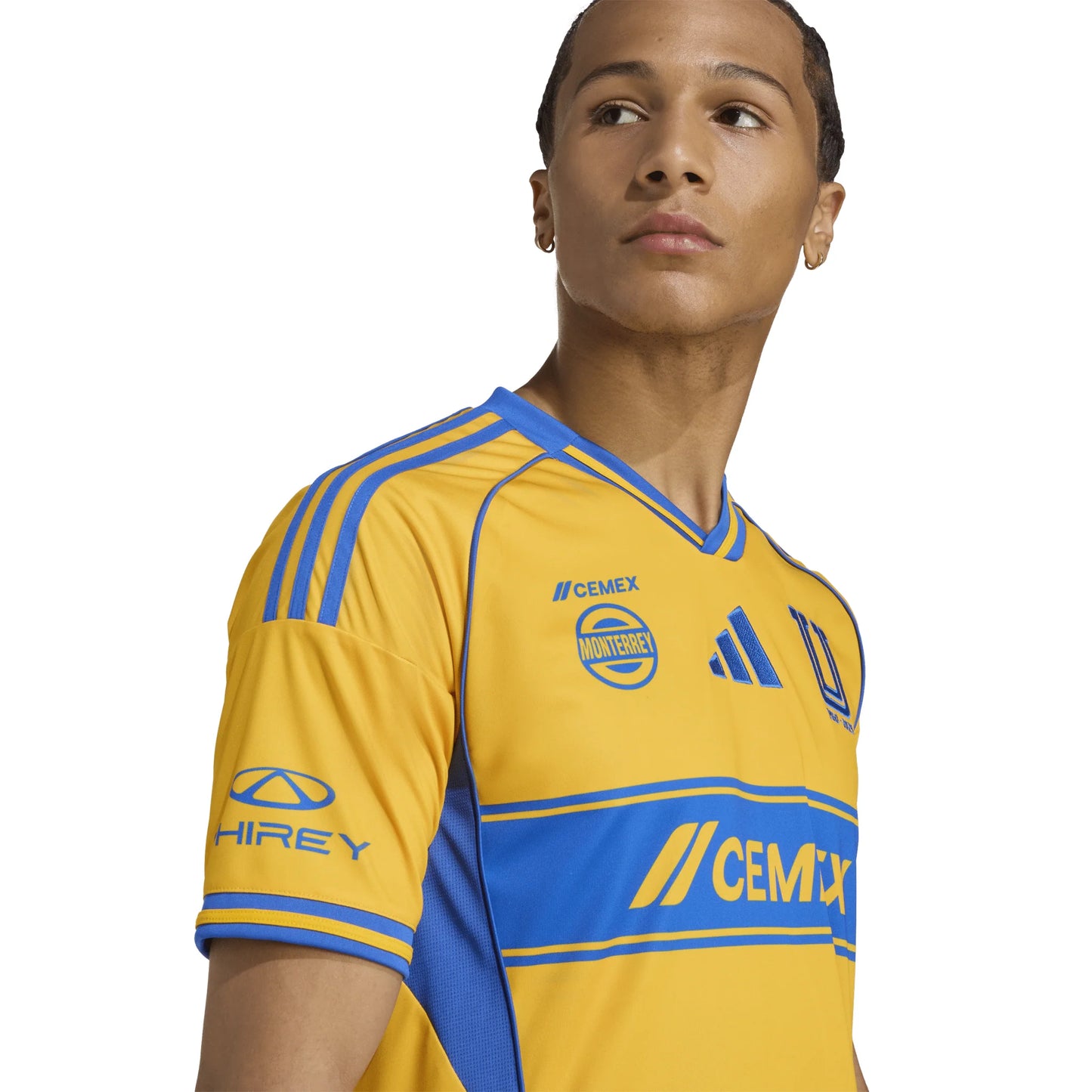 adidas Tigres UANL Home Mens Soccer Jersey 25 26 Gold Blue