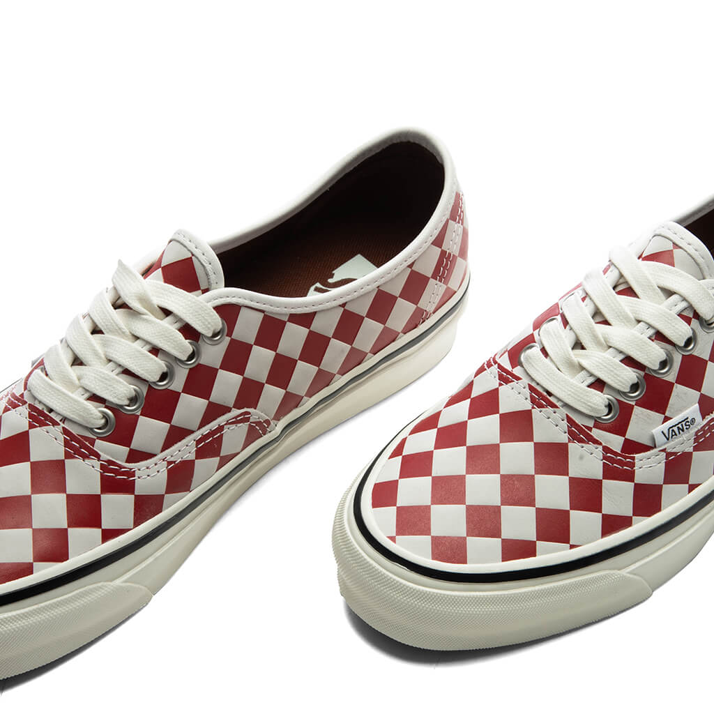 Premium LX Authentic 44 Diamond Checkerboard Red Marshmallow White
