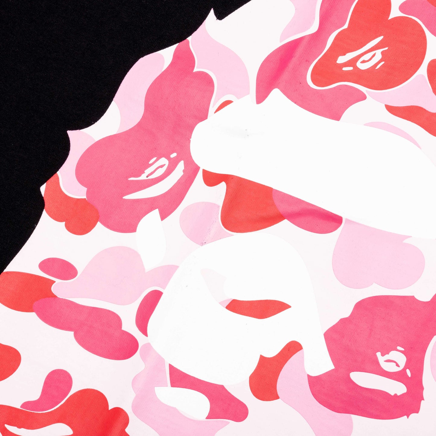 Abc Camo Side Big Ape Head Tee Black Pink