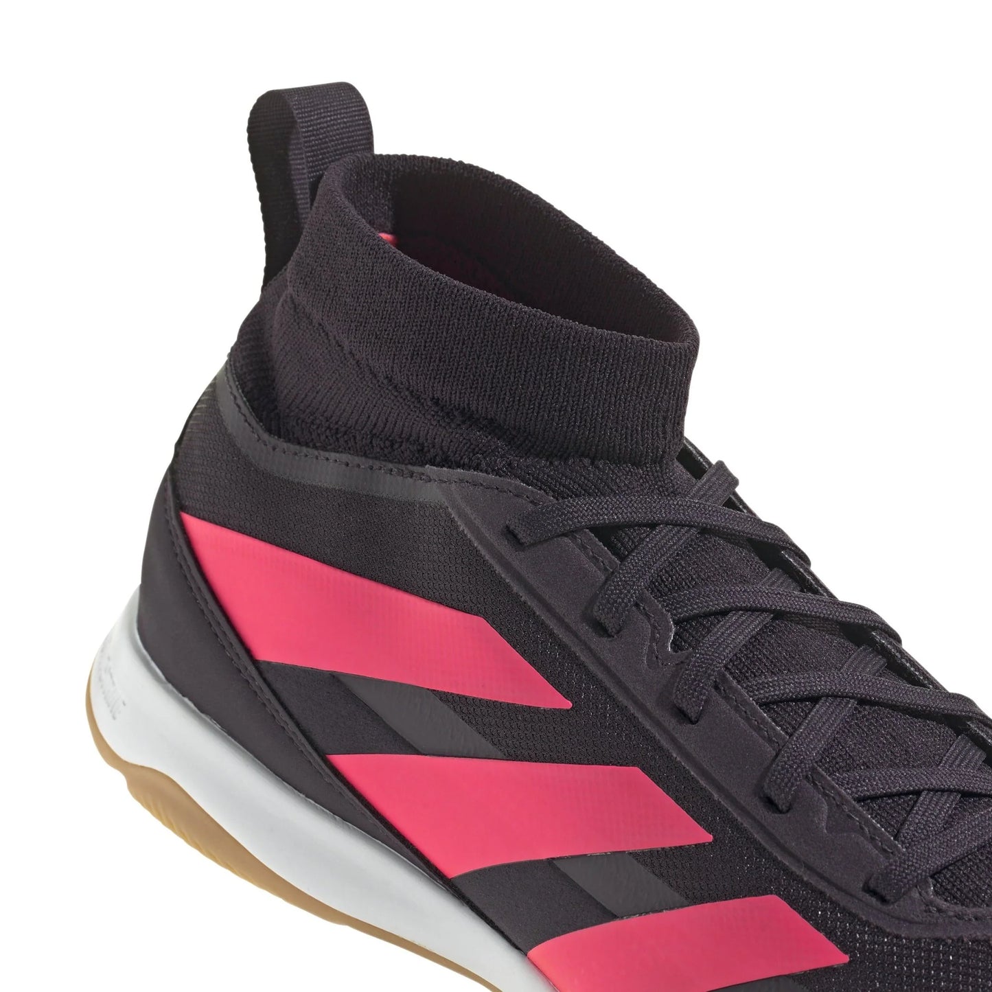 adidas Predator League Mid IN Indoor Soccer Shoes Black Turbo White