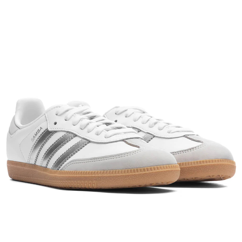 Womens Samba OG Footwear White Silver Metallic Grey One
