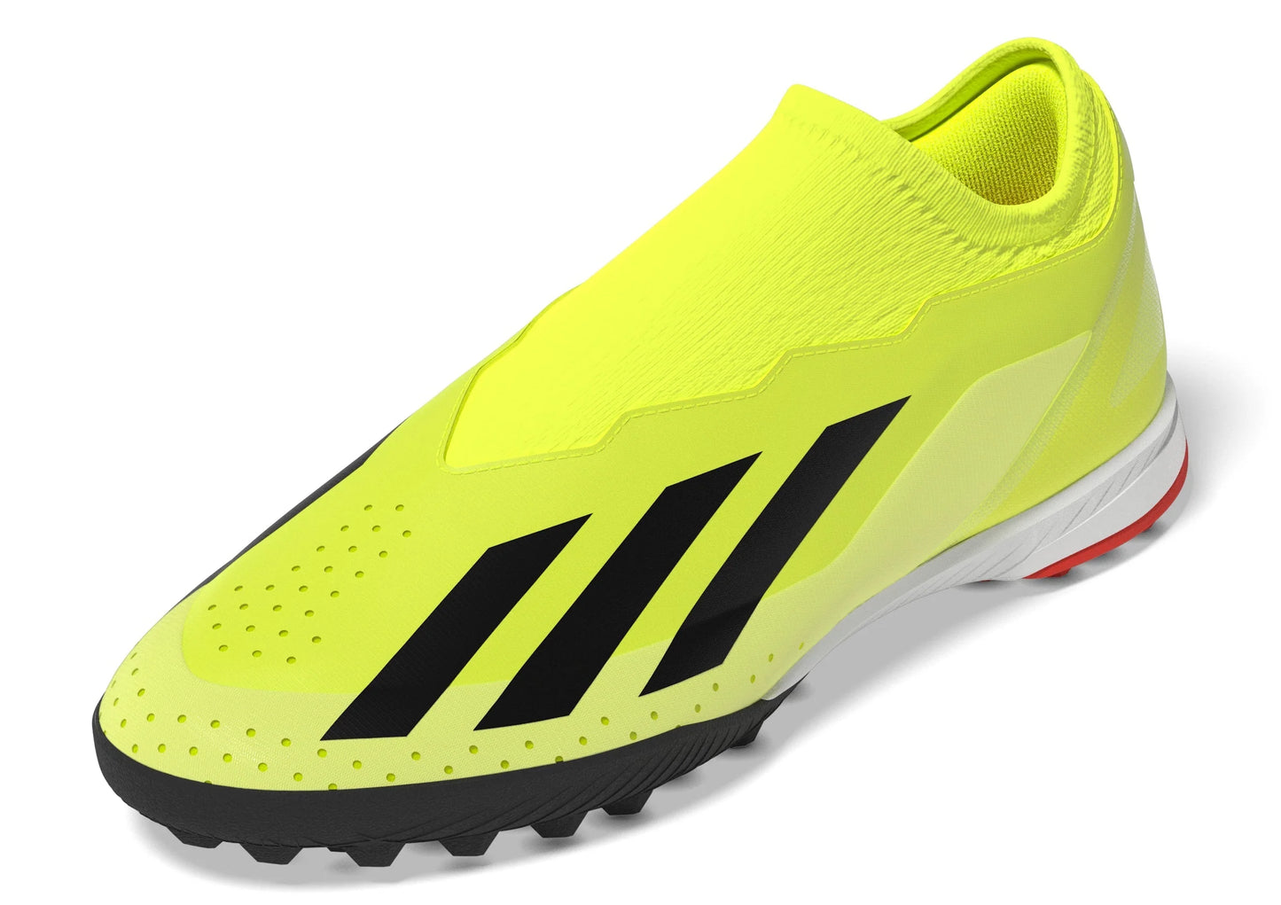 adidas X Crazyfast League Laceless TF Laceless Turf Boots Solar Yellow Black White