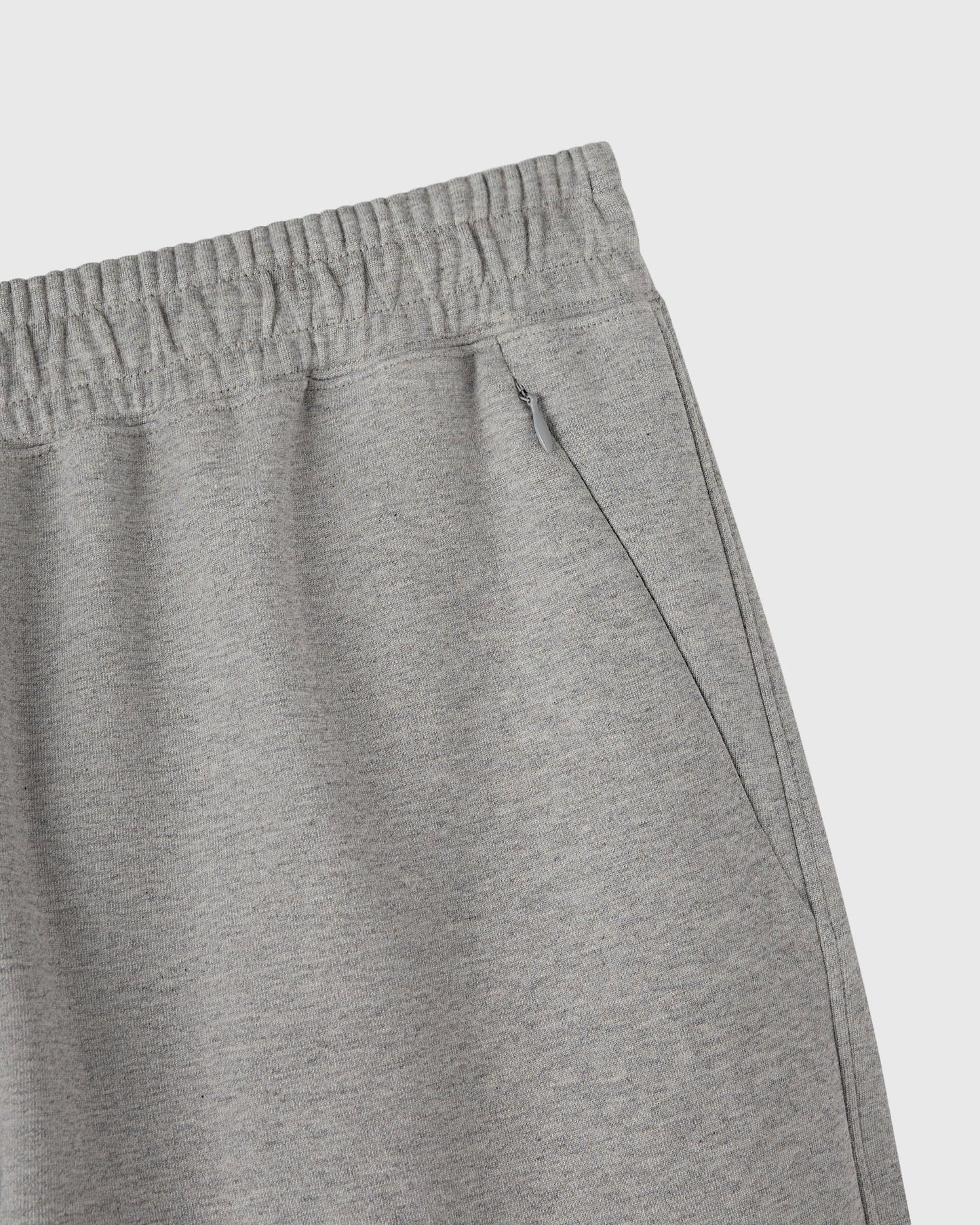 Double Knit Script Sweatpant Heather Grey