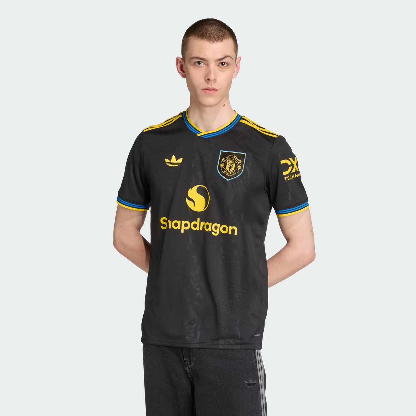 adidas Mens Manchester United Third Jersey 25 26 Black
