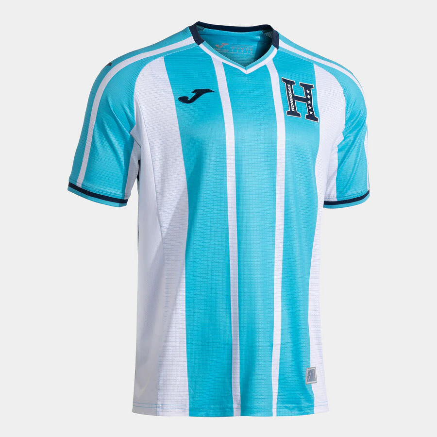 Joma Honduras Away Mens Soccer Jersey 26 Sky Blue White