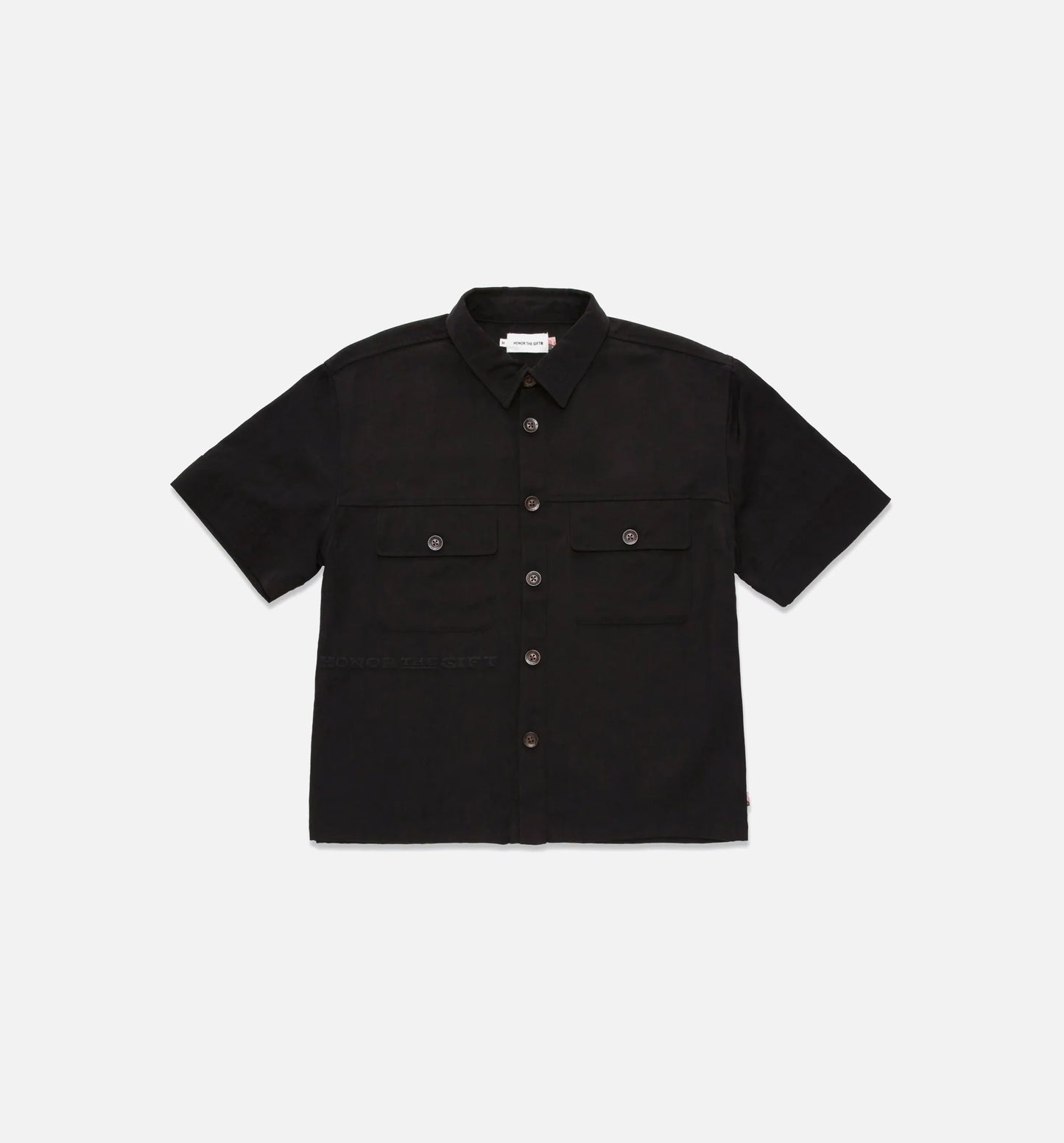 HTG Shop Mens Short Sleeve Shirt Black