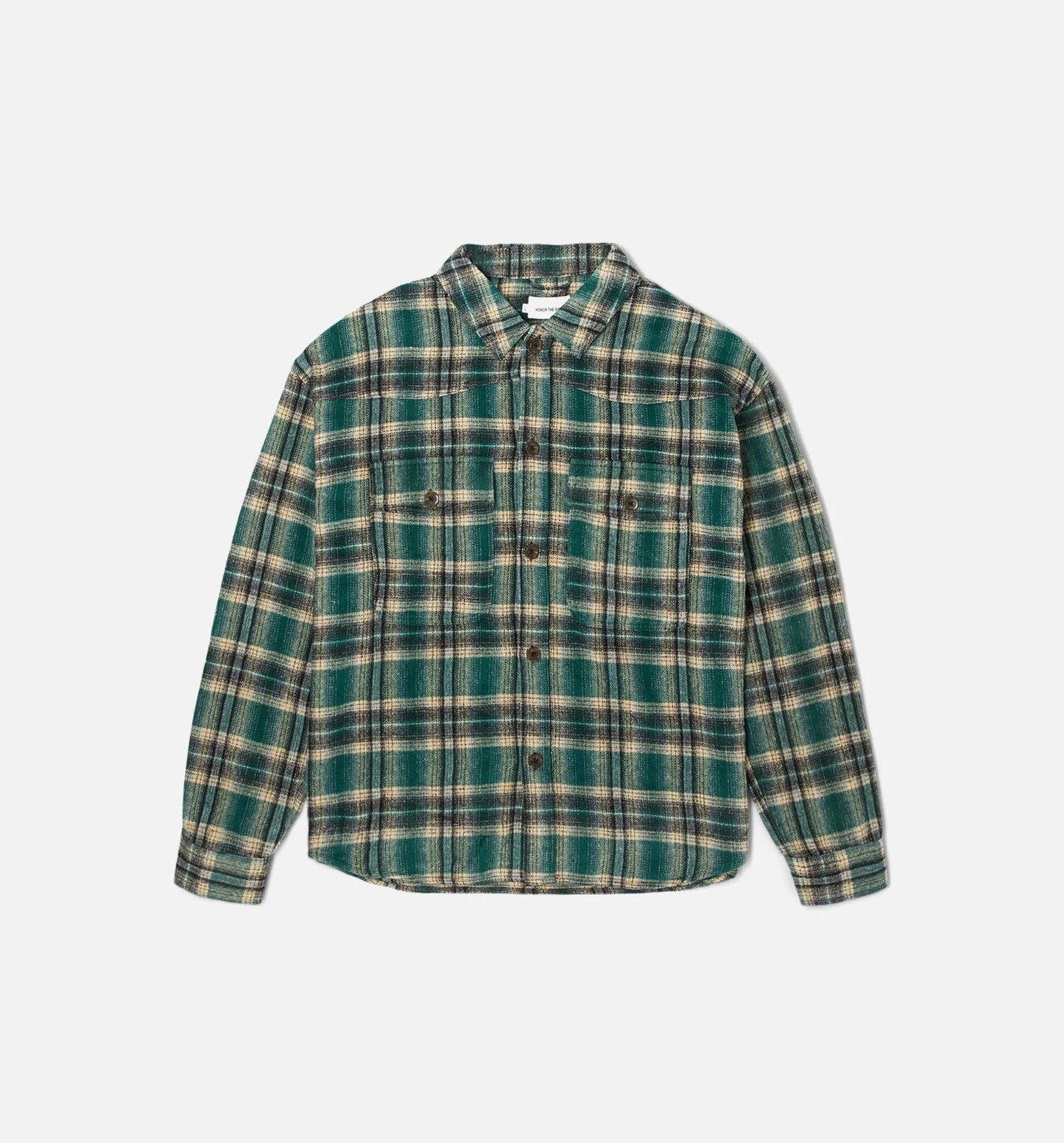 Nostalgia Flannel Mens Shirt Green