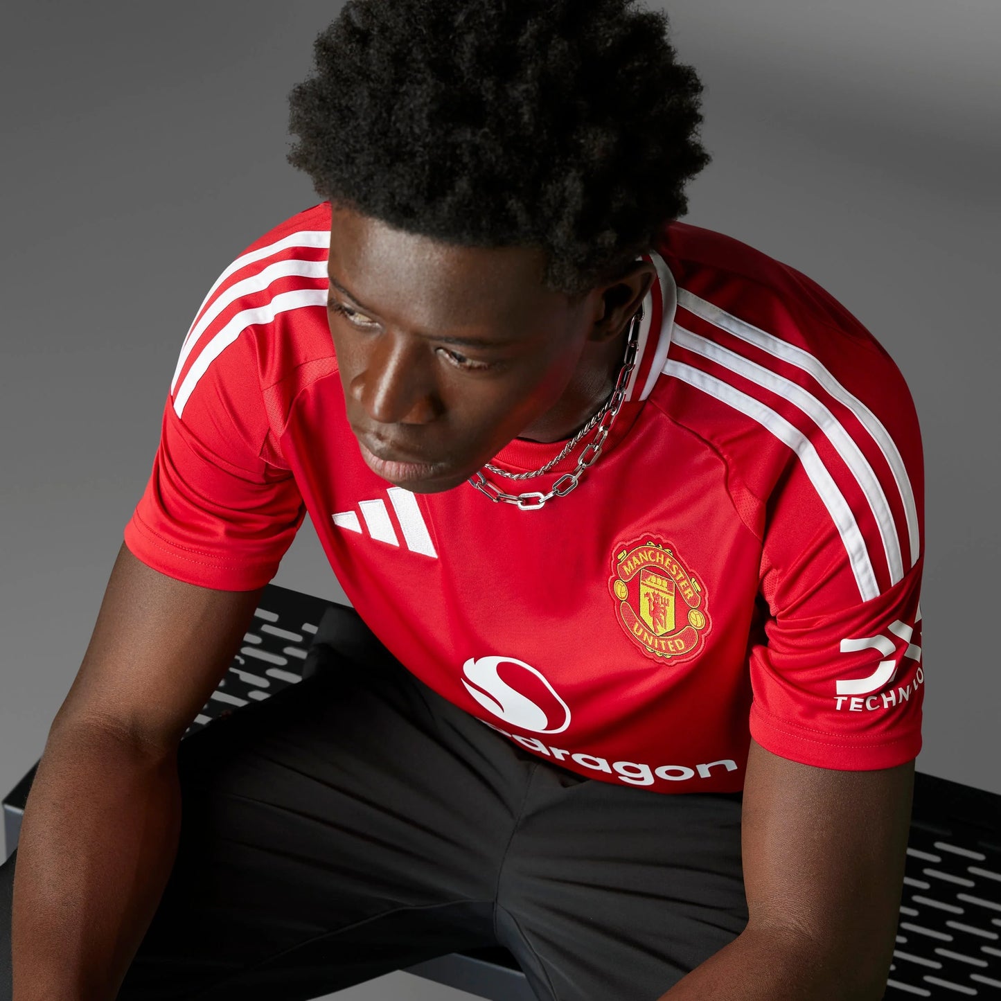 adidas Mens Manchester United Home Jersey 24 25