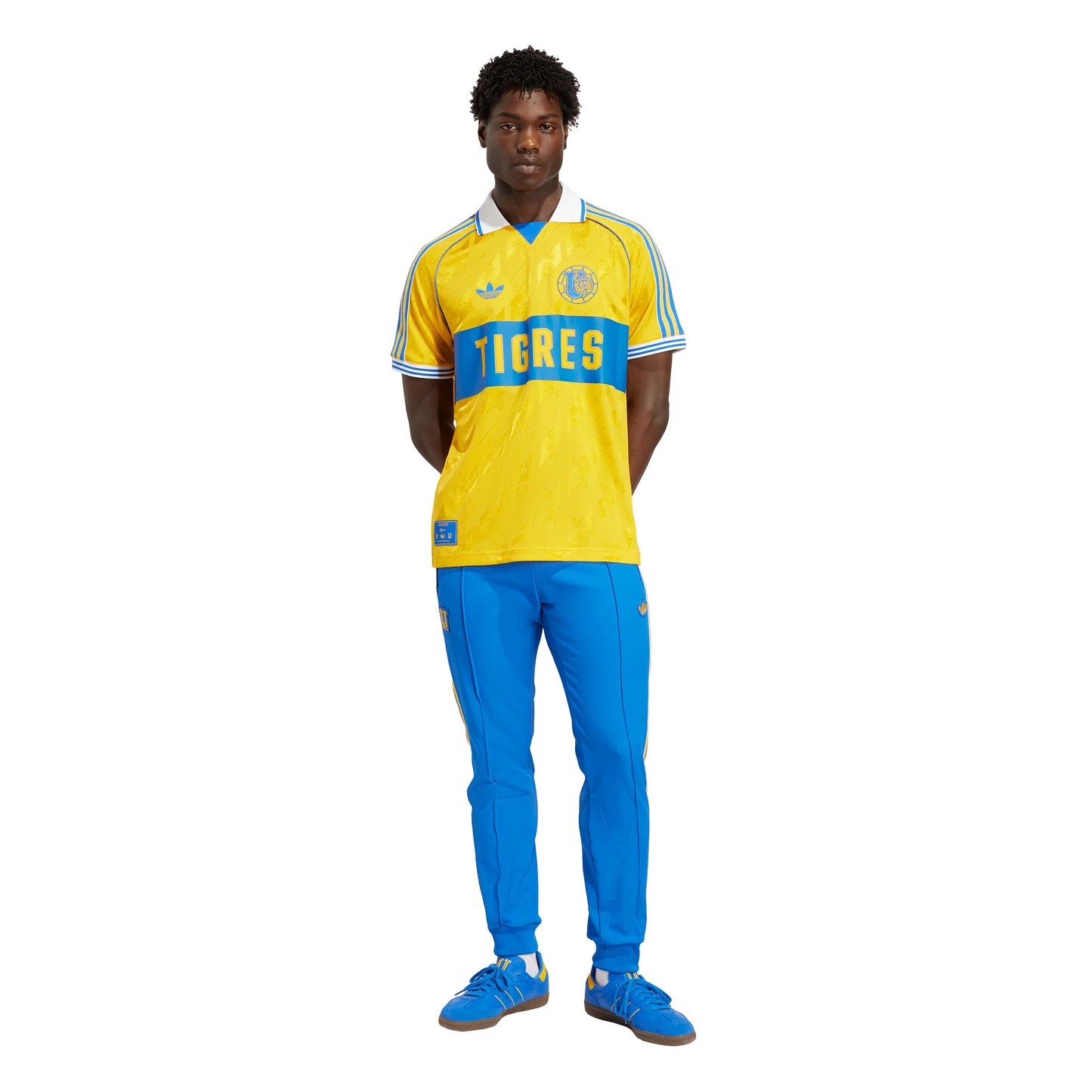 adidas Mens Tigres UANL Anniversary Soccer Jersey 25 Gold