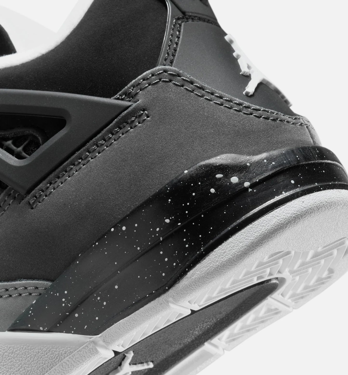 Air Jordan 4 Retro Fear Preschool Lifestyle Shoe Black White Anthracite Black Pure Platinum