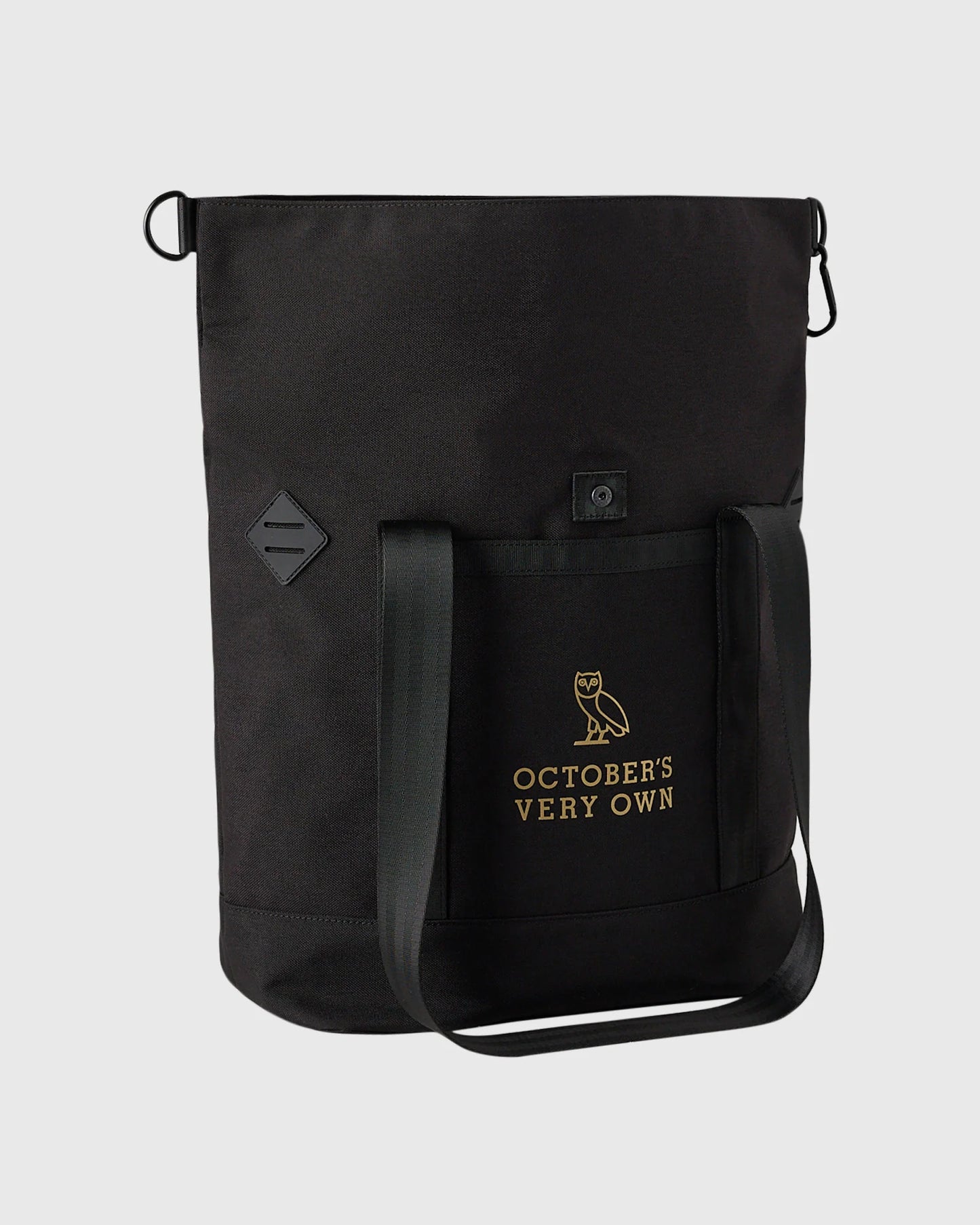 Roll Top Tote Bag Black