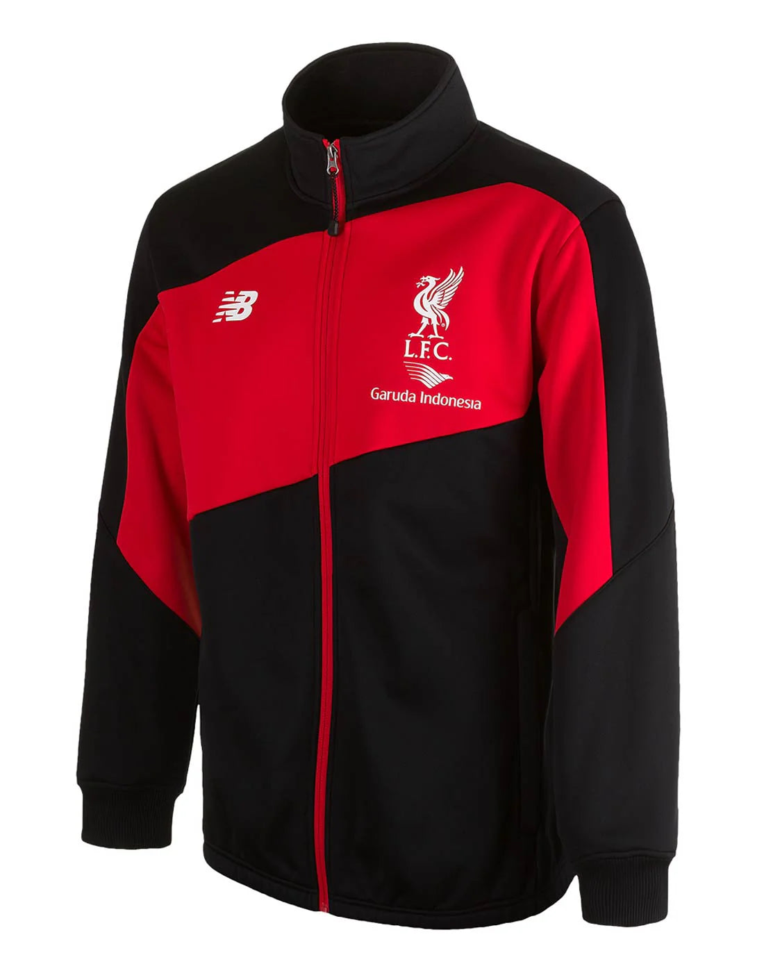 New Balance Liverpool Training Woven Jacket Black Red