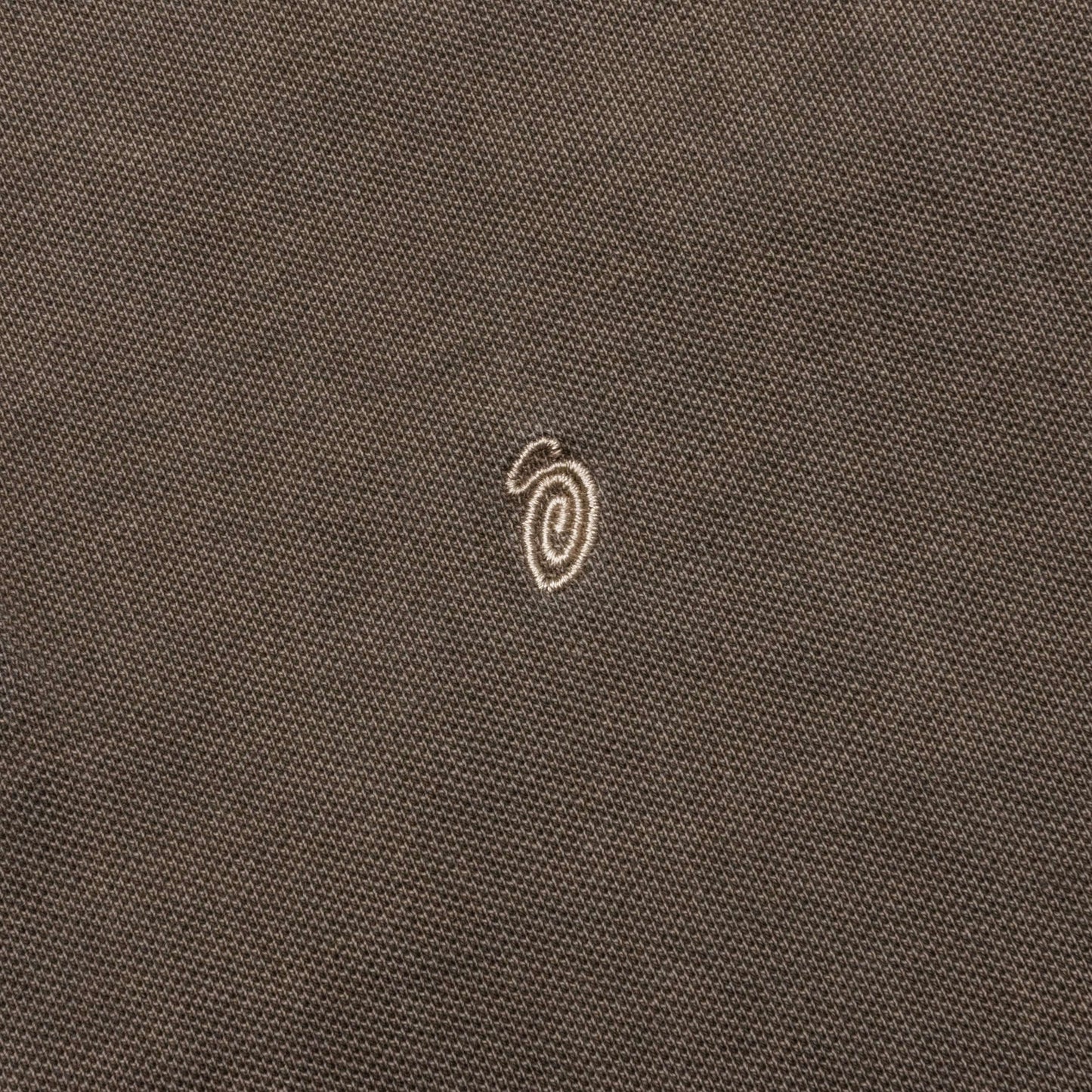 Pigment Dyed Pique Polo Taupe