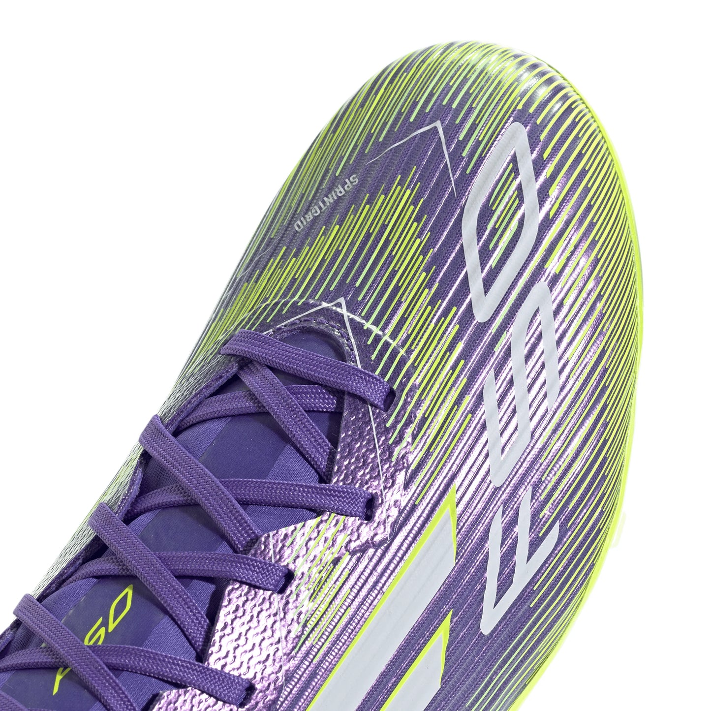 adidas F50 League Firm Multi Ground Soccer Cleats Purple White Lemon