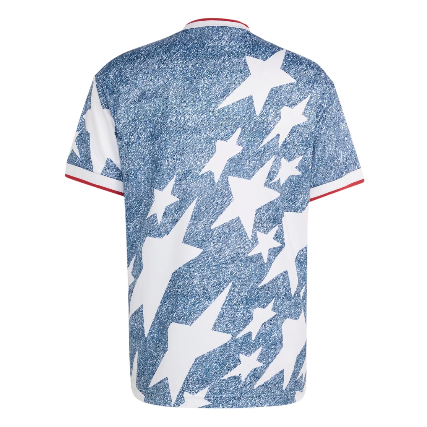 adidas Denim Graphic Soccer Jersey White Blue
