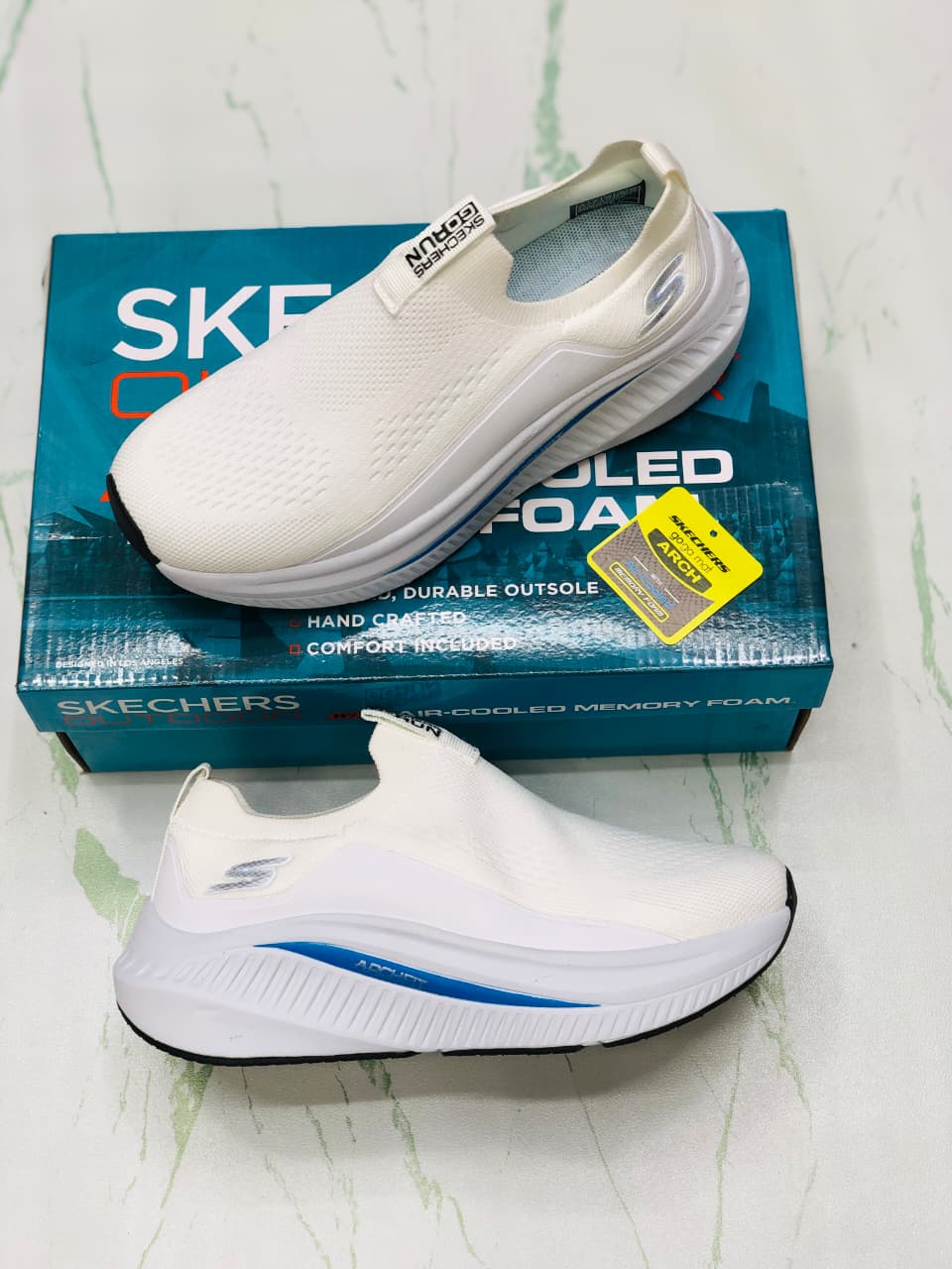 SKECHERS ARCFIT WHITE FOR WOMEN