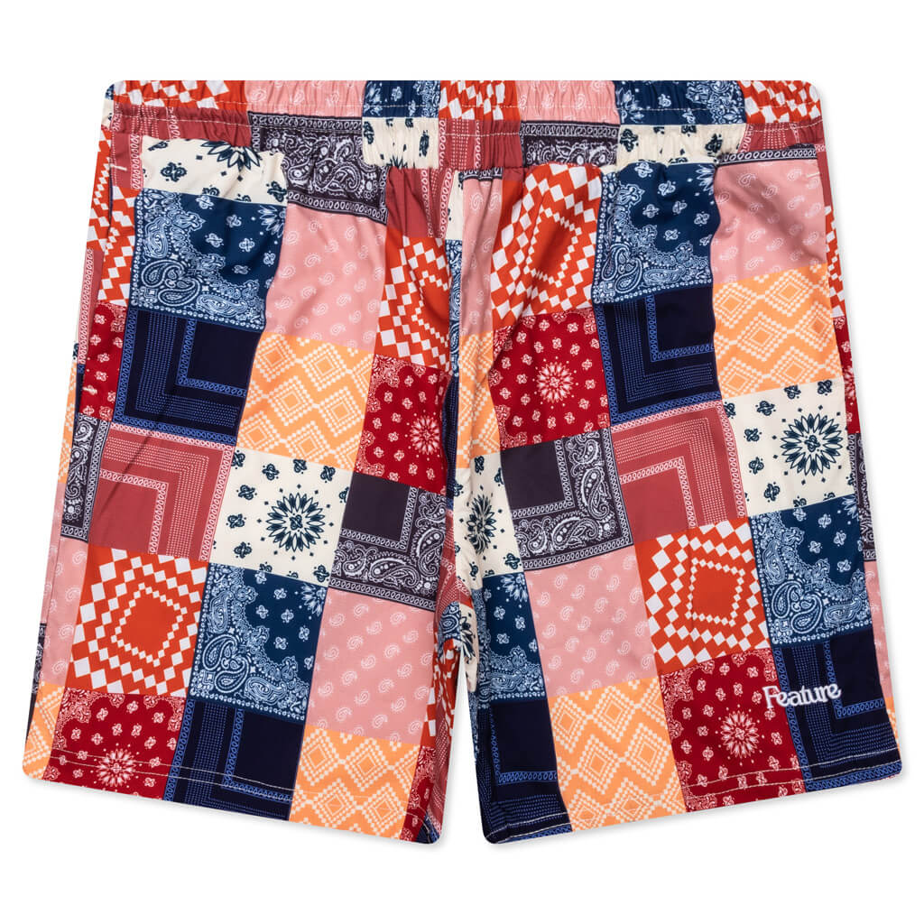 Paisley Cabana Short Ember