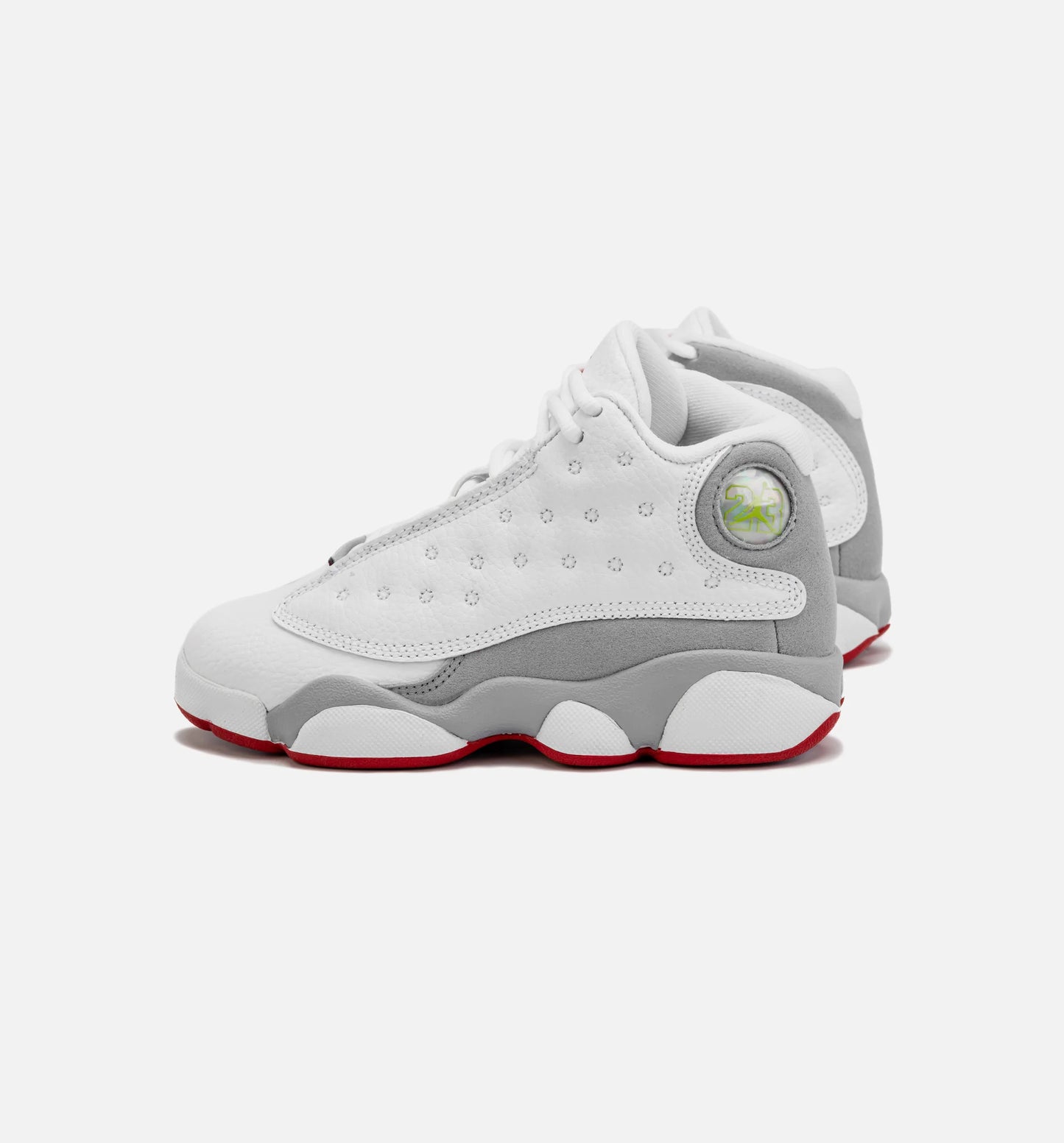 Air Jordan 13 Retro Wolf Grey Preschool Lifestyle Shoe White Grey Free Shipping