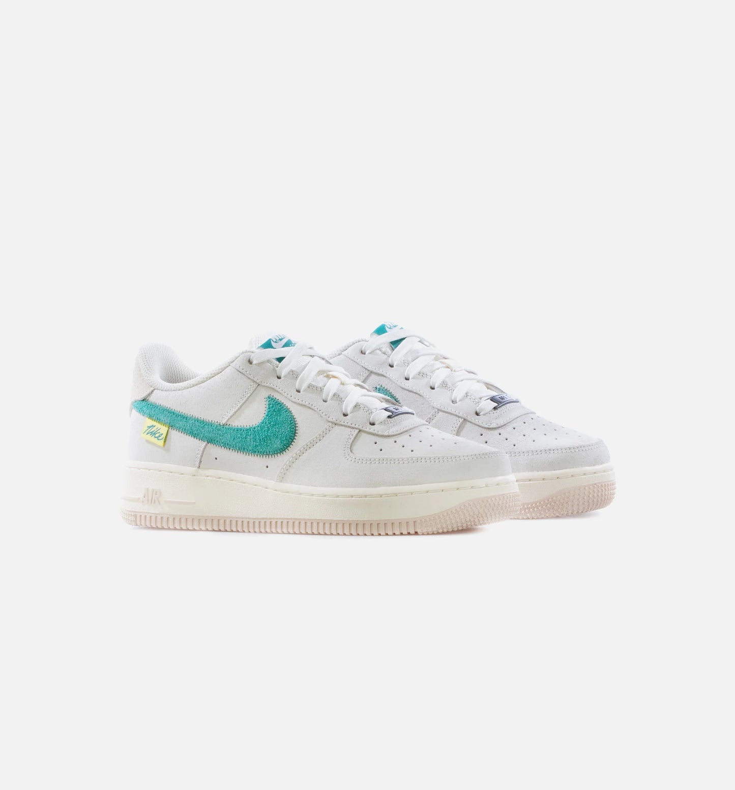 Air Force 1 LV Test of Time Grade School Lifestyle Shoe Sail Coconut Milk Pearl White Green Noise