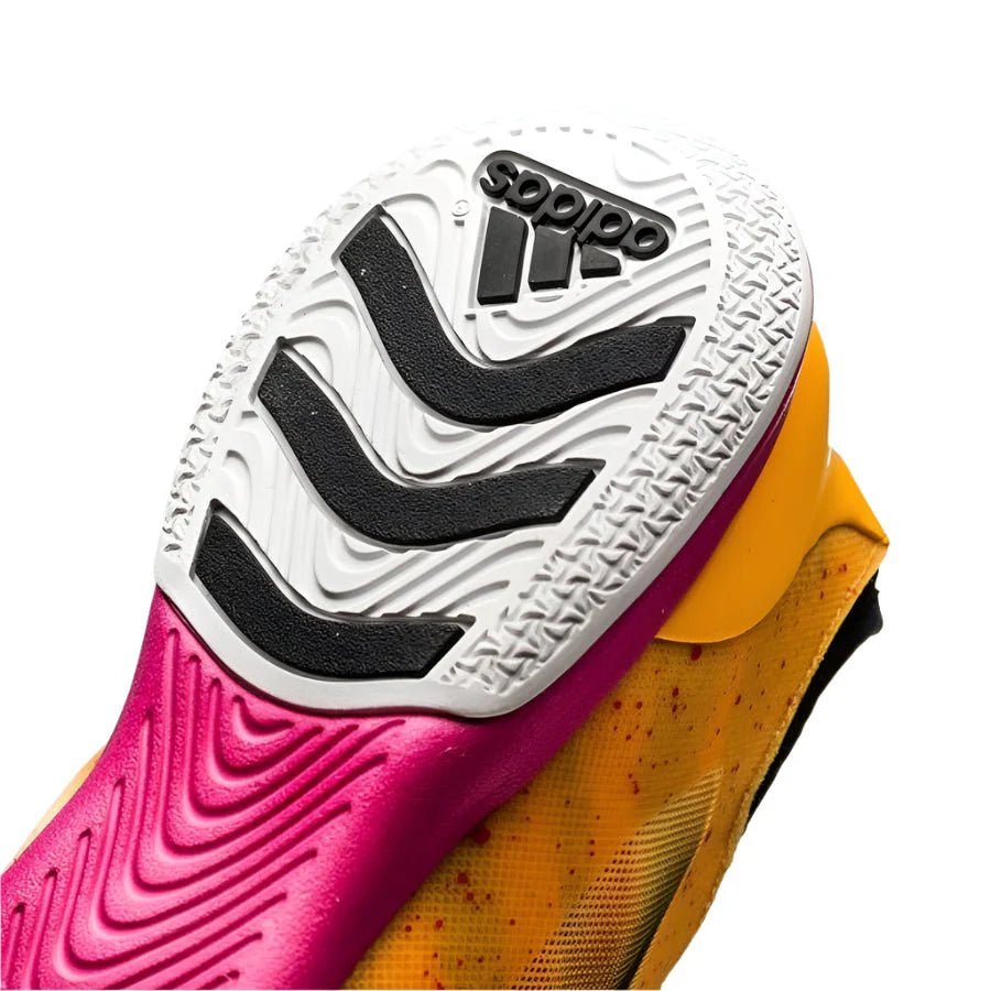 adidas X 151 Court Indoor Soccer Shoes Solar Gold Black Shock Pink