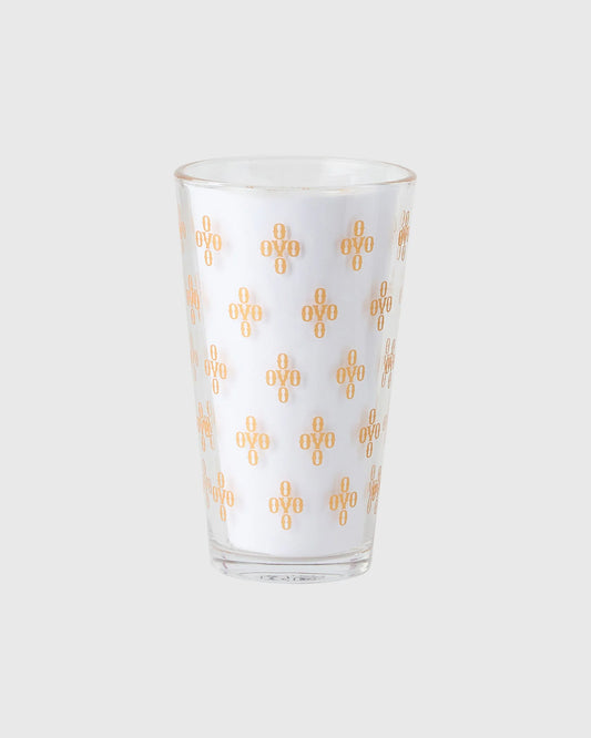 Pom Pom Drinking Glass Clear