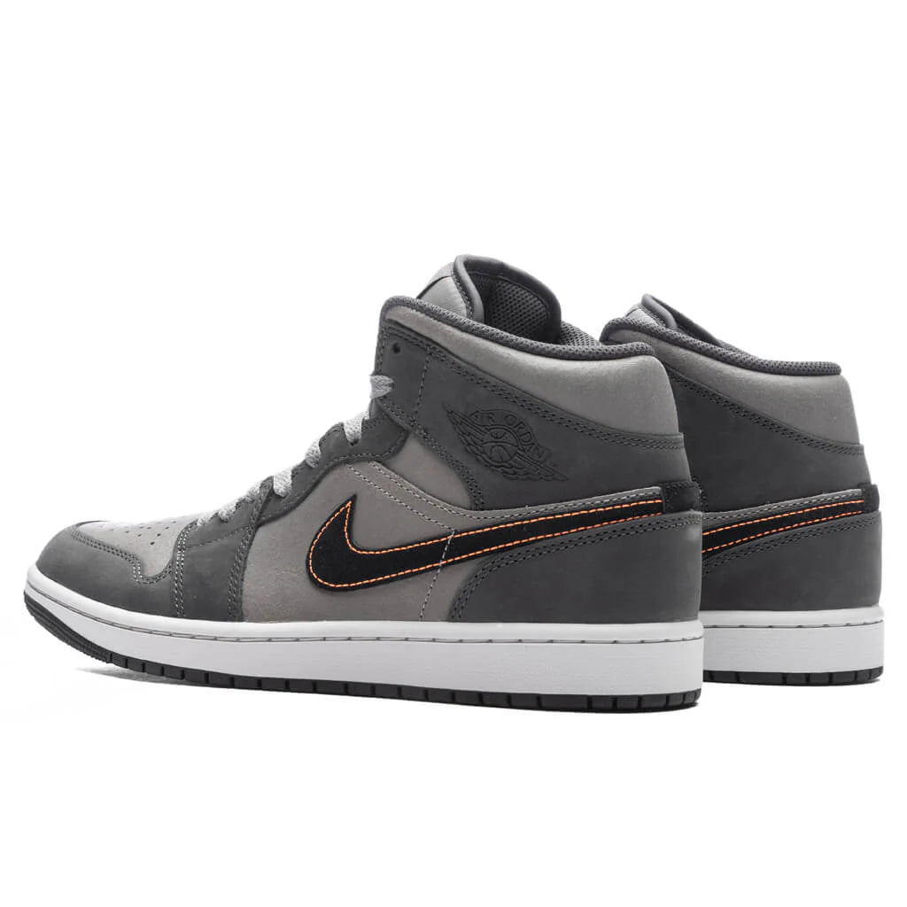 Air Jordan 1 Mid SE Night Stadium Black Flat Pewter