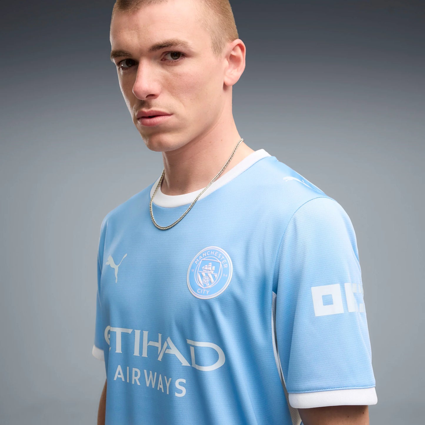 PUMA Manchester City Home Mens Soccer Jersey 2026 Light Blue Icy Blue
