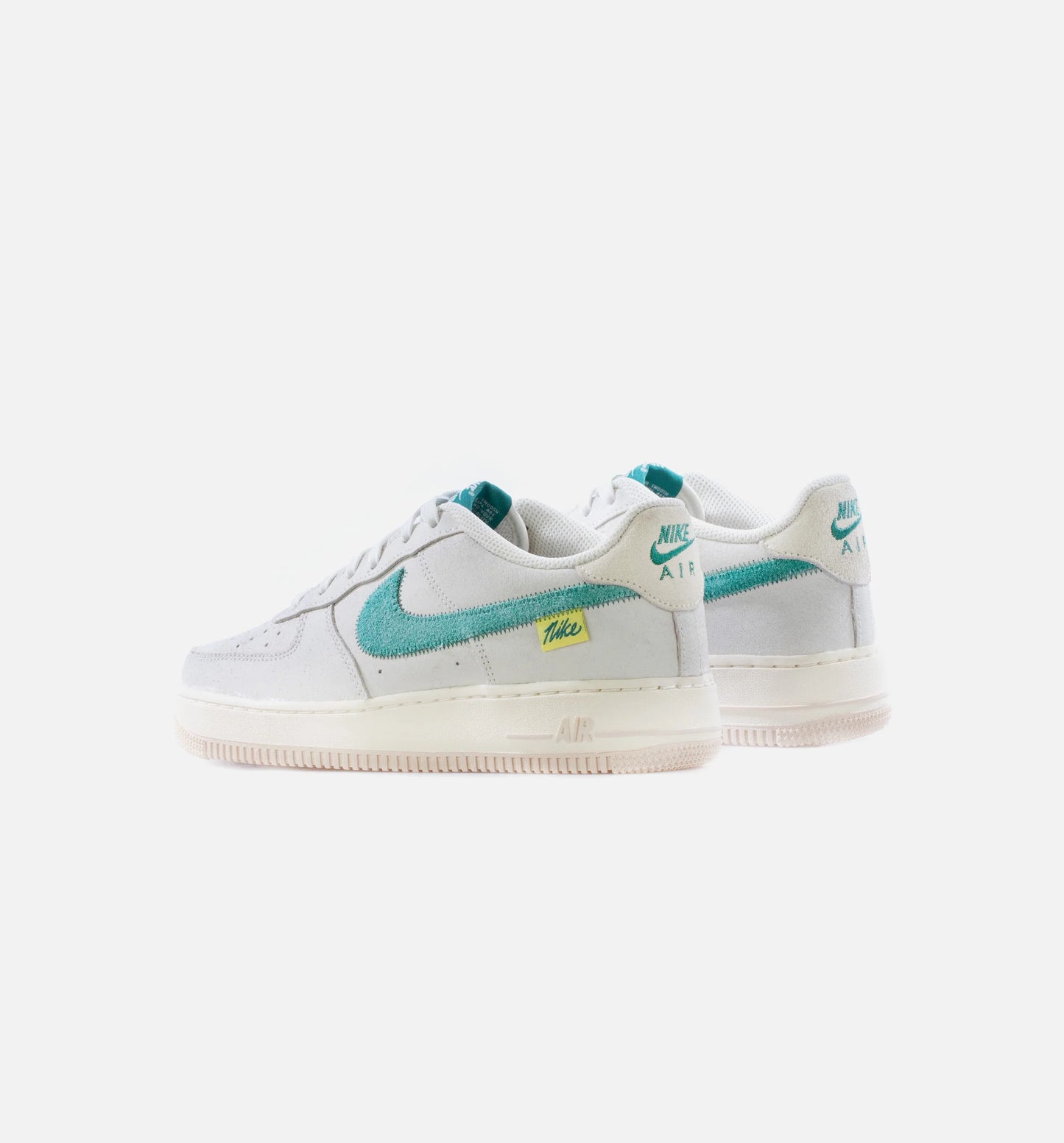 Air Force 1 LV Test of Time Grade School Lifestyle Shoe Sail Coconut Milk Pearl White Green Noise