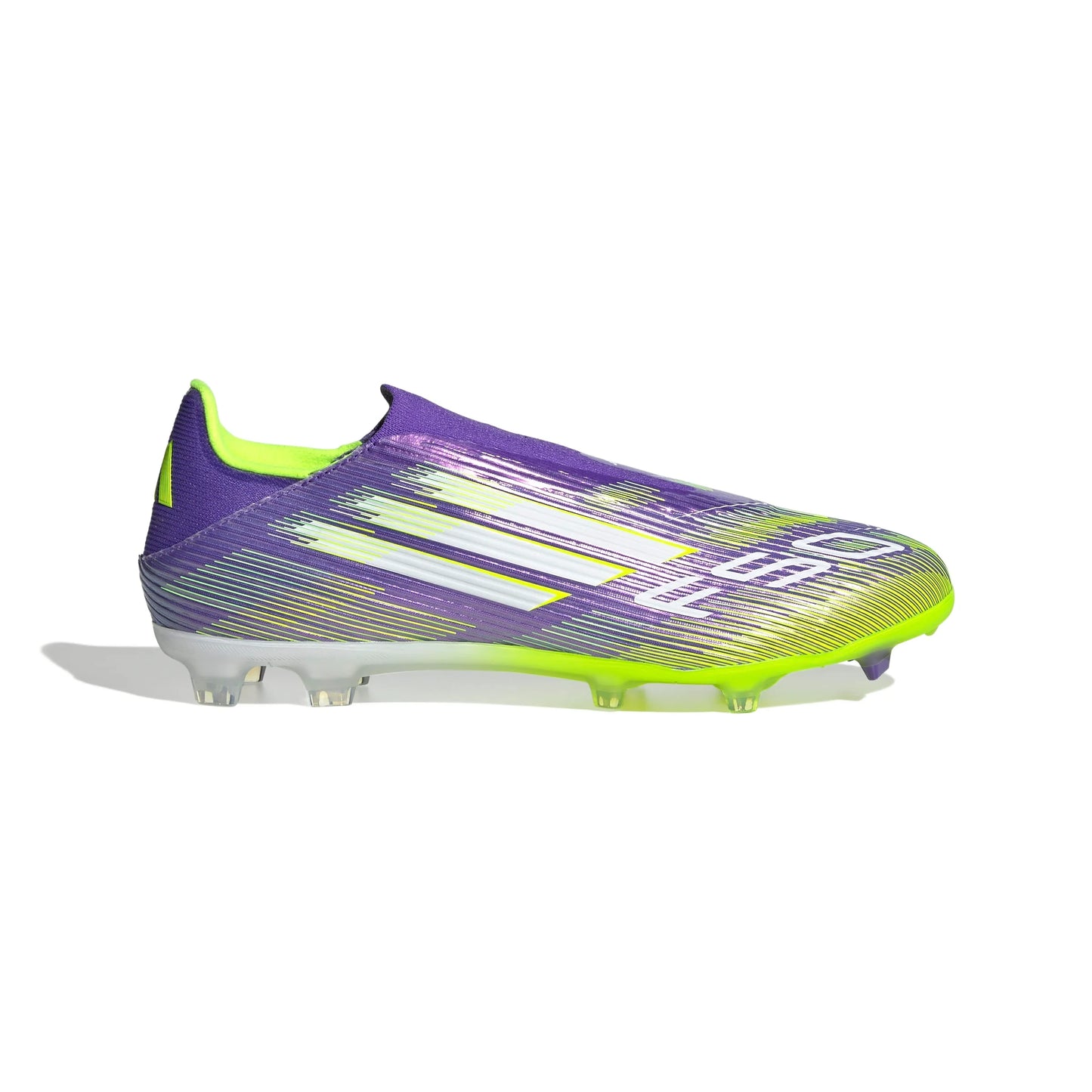 adidas F50 League Laceless FG MG Mens Soccer Cleats Purple White Lemon