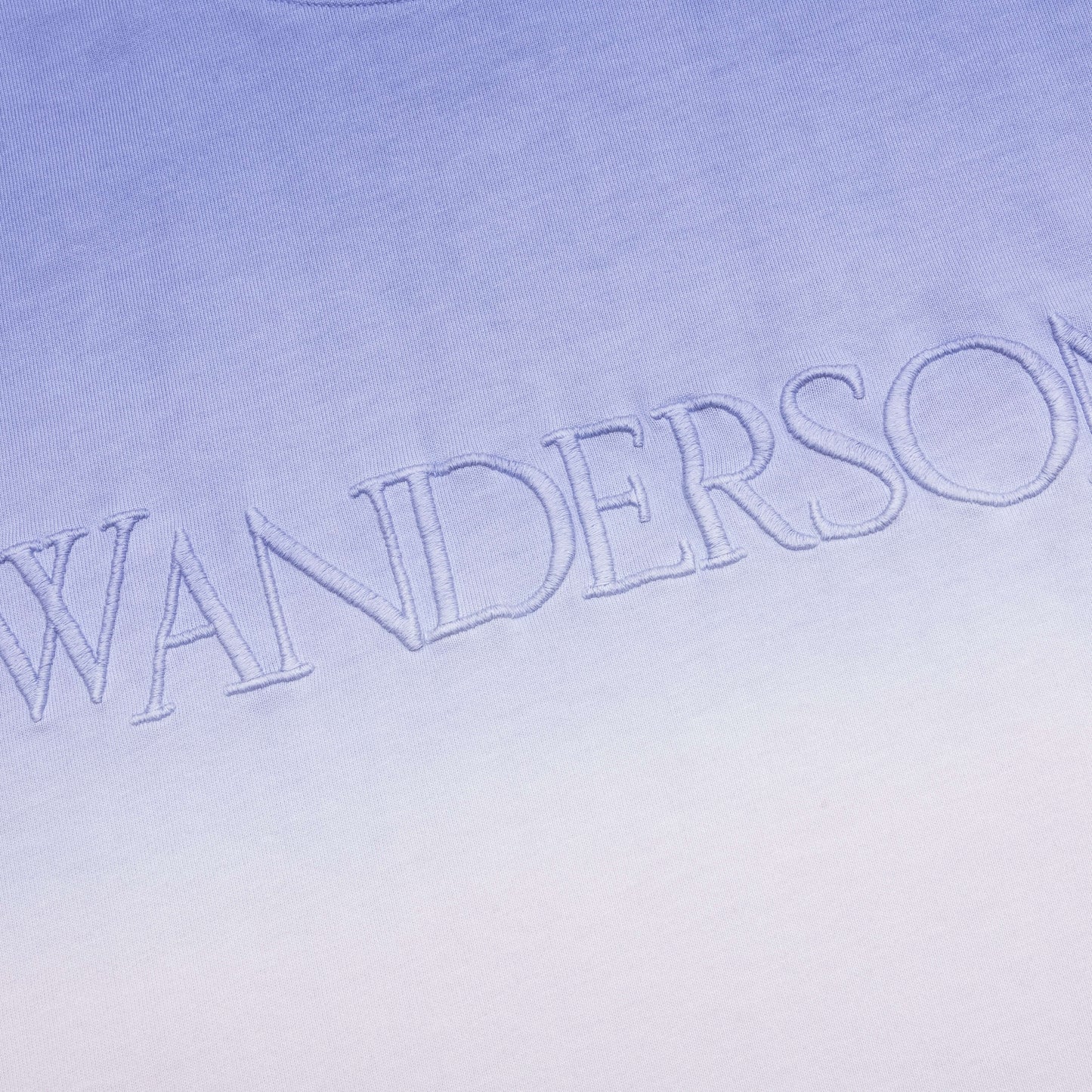Logo Embroidery Gradient T Shirt Lavender