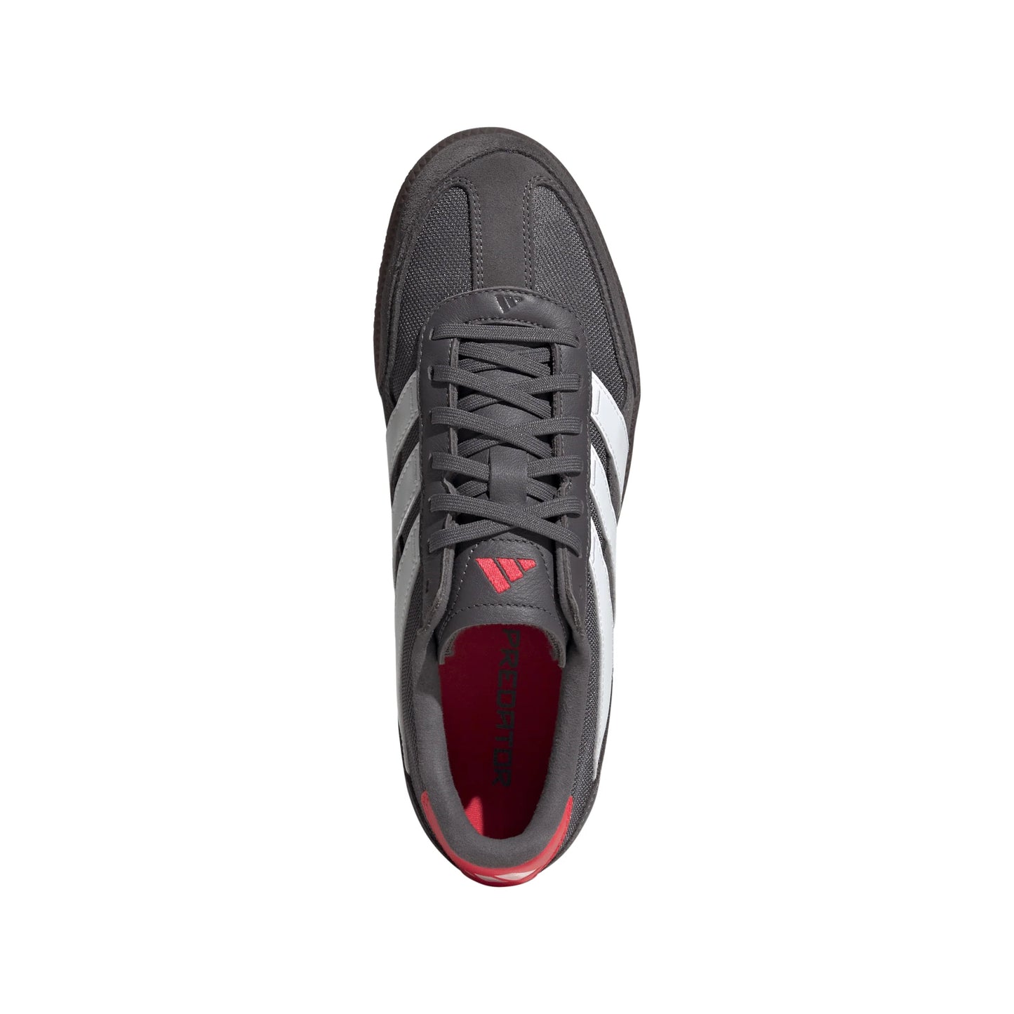 adidas Predator Freestyle Indoor Soccer Shoes Grey Strata White Lucid Red