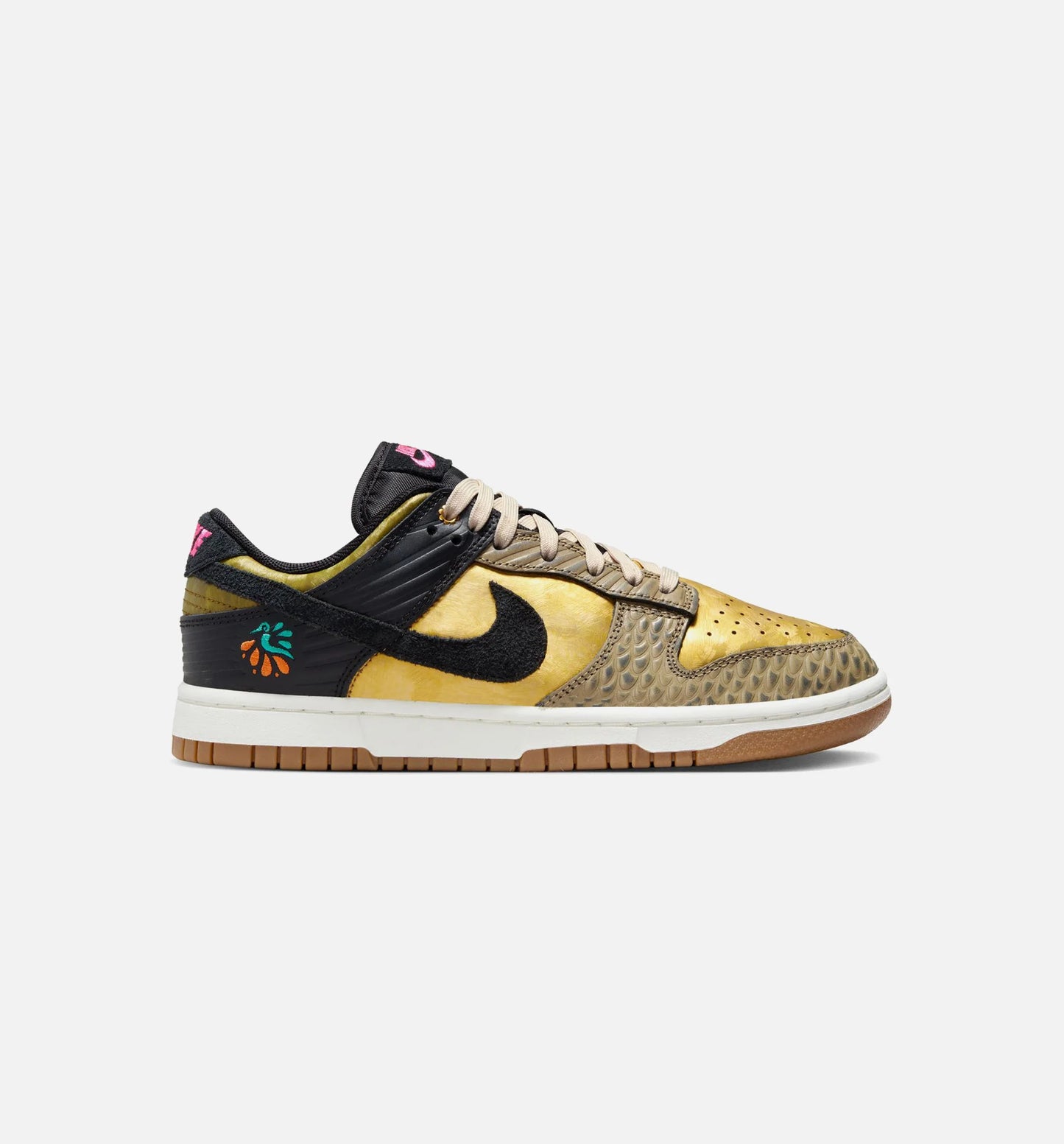 Dunk Low Día De Muertos Womens Lifestyle Shoe Black Metallic Gold