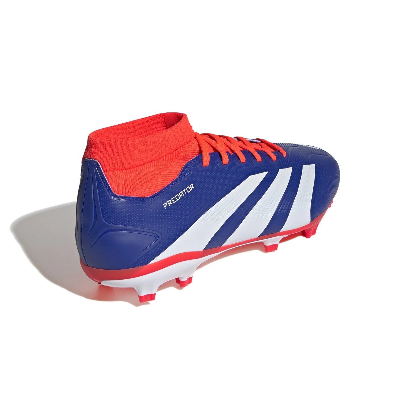 adidas Predator League Sock FG Firm Ground Soccer Cleats Lucid Blue White Solar Red