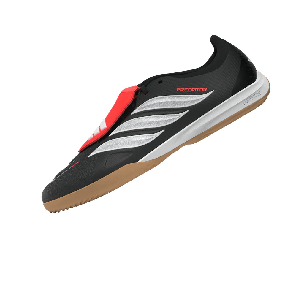 adidas Predator League Fold Over Tongue IN Indoor Mens Soccer Shoes Black White