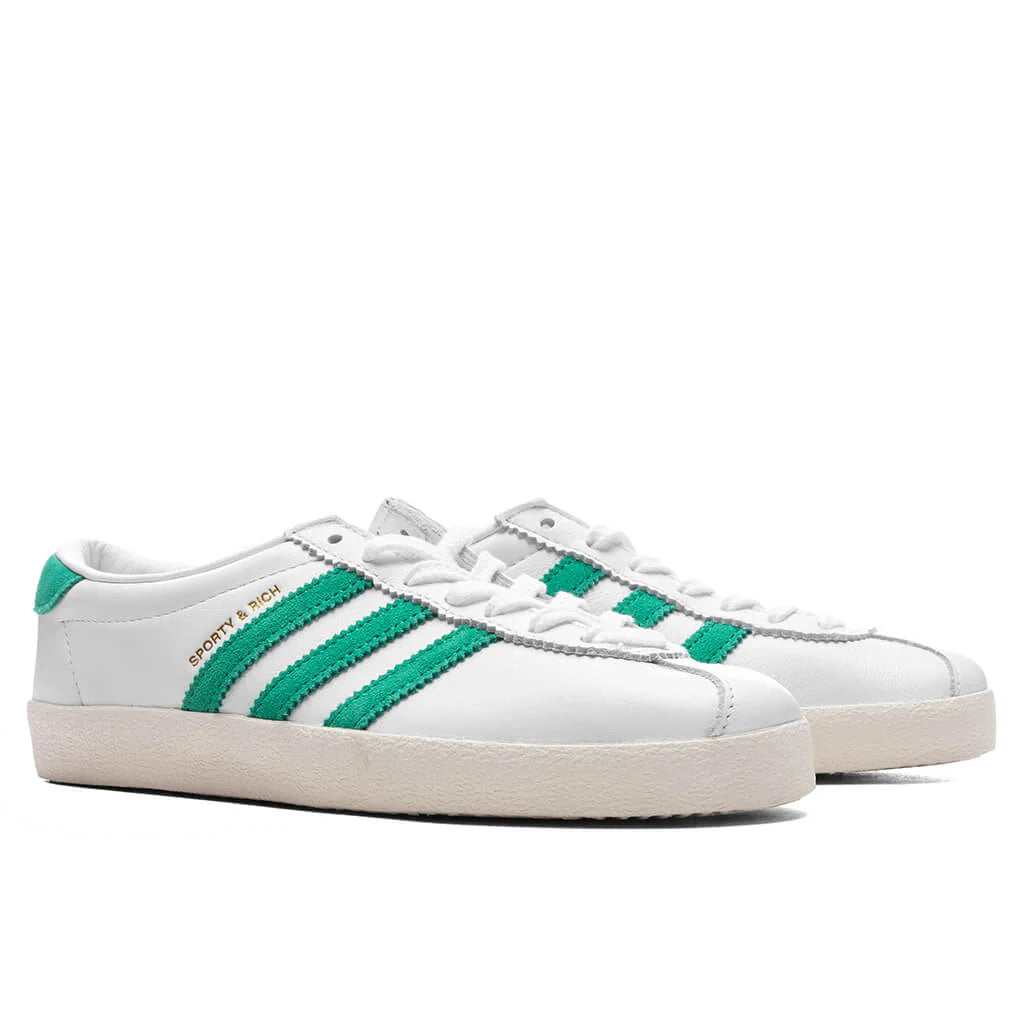 Adidas x Sporty Rich Womens Blanc Cloud White Off White Court Green