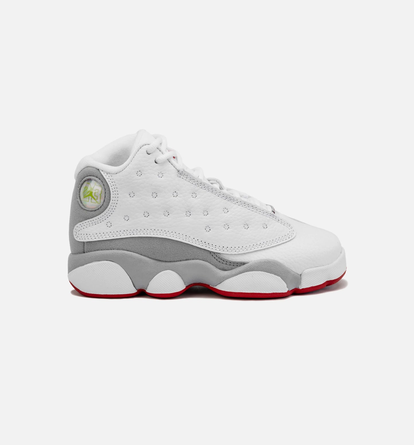 Air Jordan 13 Retro Wolf Grey Preschool Lifestyle Shoe White Grey Free Shipping