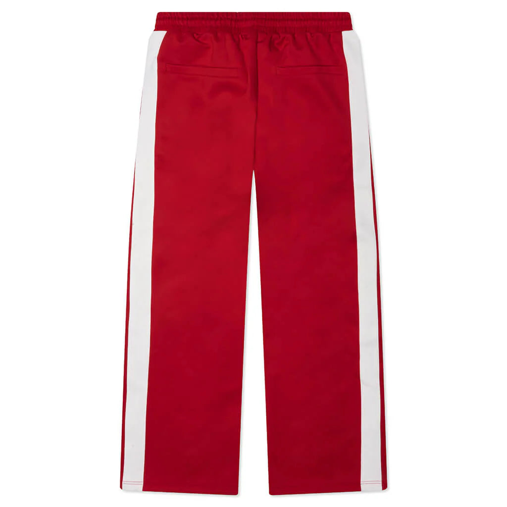 Pin Tuck Joggers Red Ecru