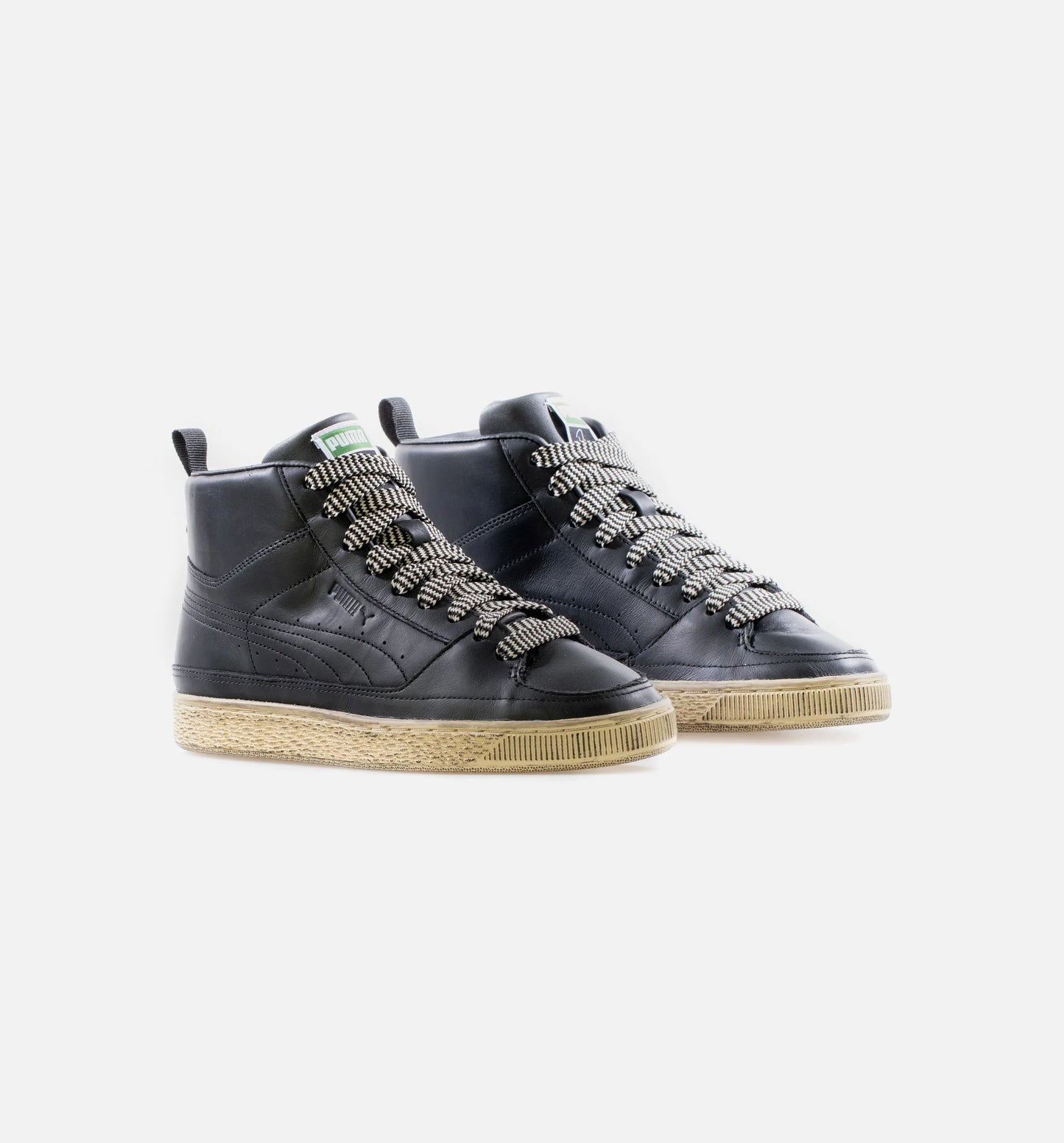X Rhuigi Suede Mid Lifestyle Shoe Black Tan
