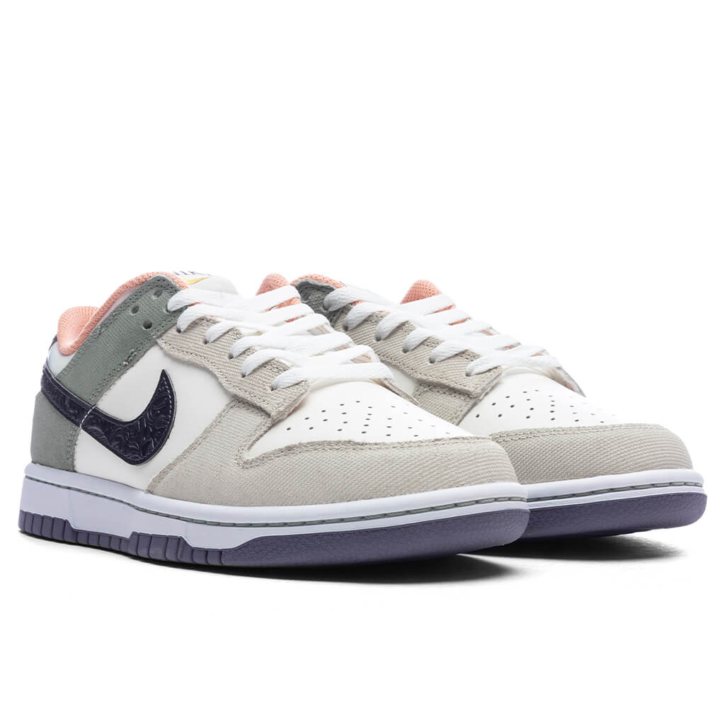 Dunk Low Retro Floral Swoosh Sail Gridiron Light Bone Jade Horizon Apricot Agate Daybreak