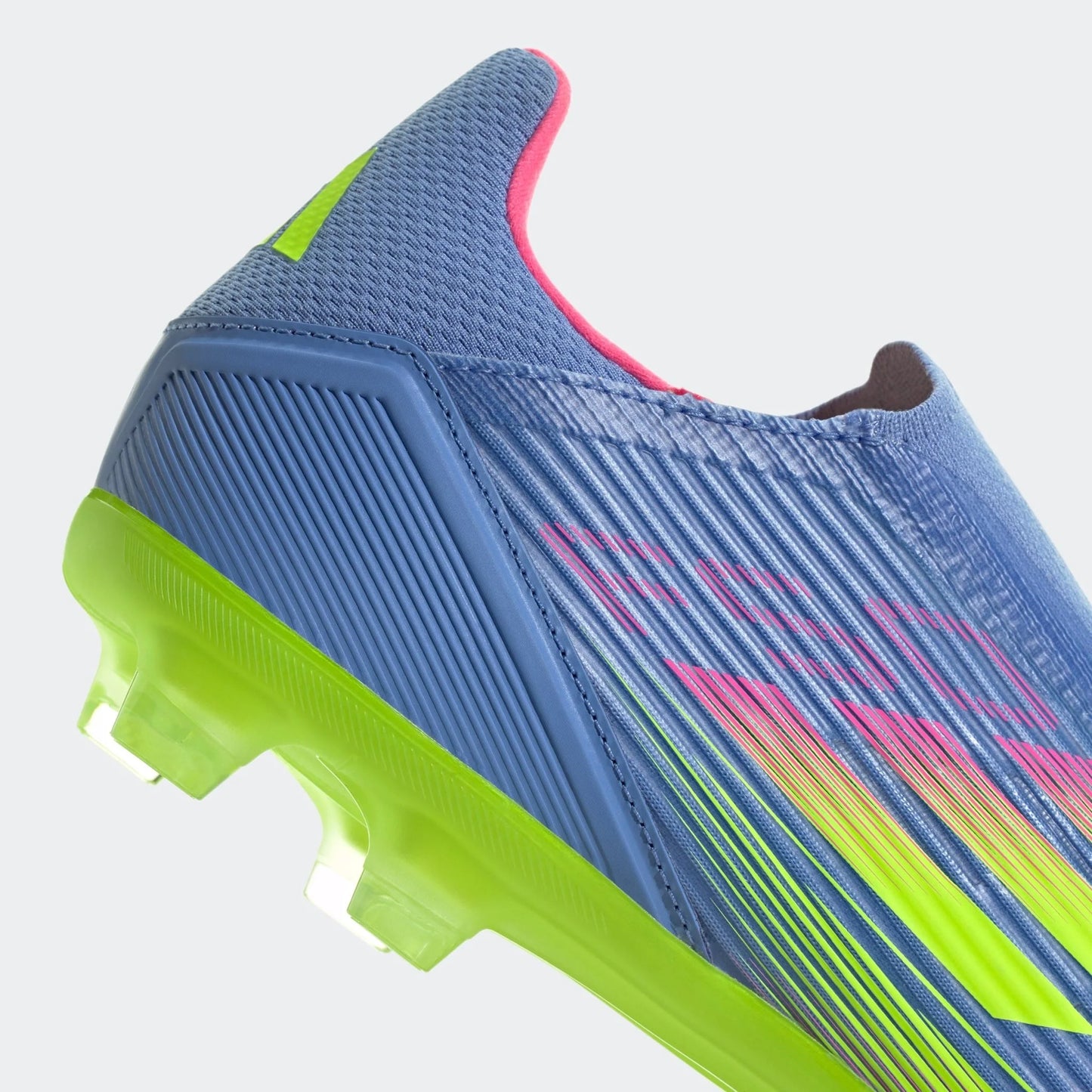 adidas F50 League Laceless Firm Multi Ground Boots Blue Fusion Lucid Lemon Lucid Pink