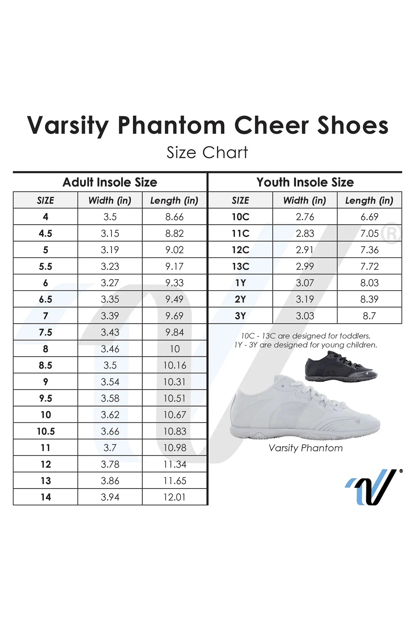 Varsity Phantom Black Cheer Shoes