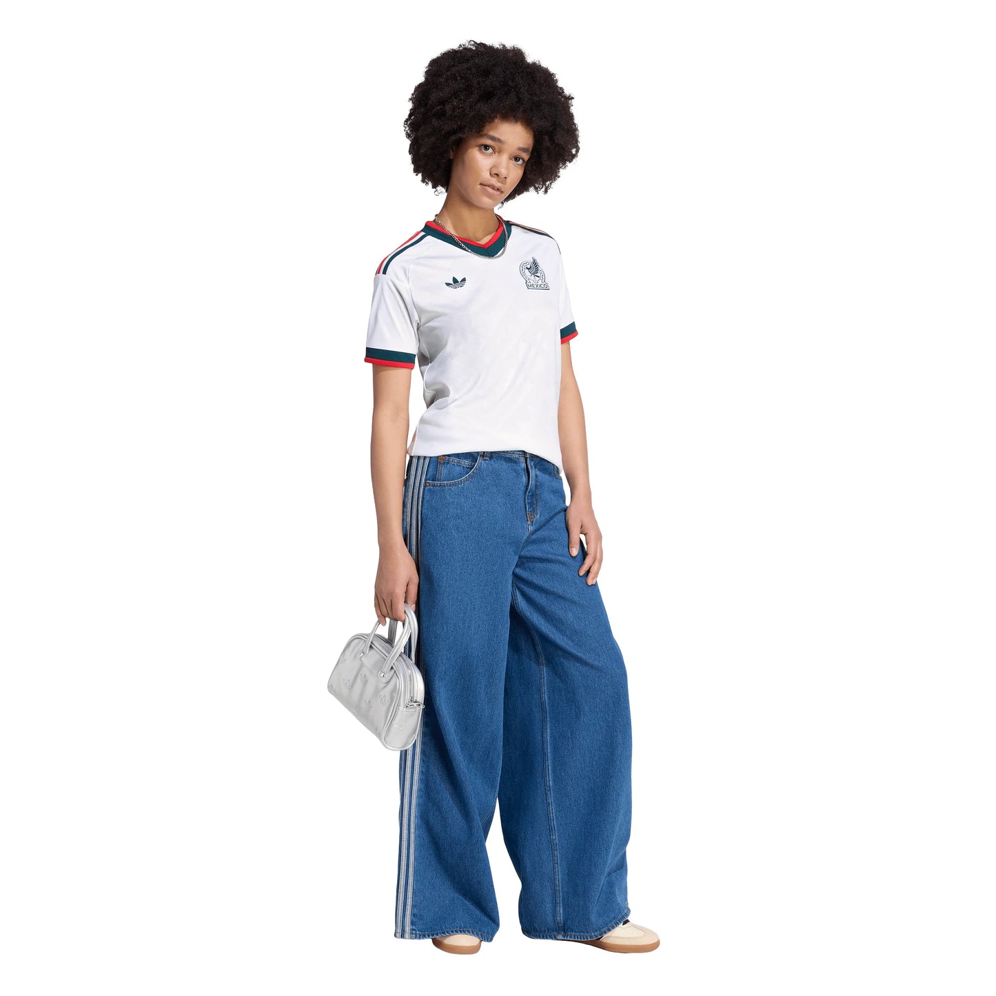 adidas Mexico Away Womens Soccer Jersey 2026 White